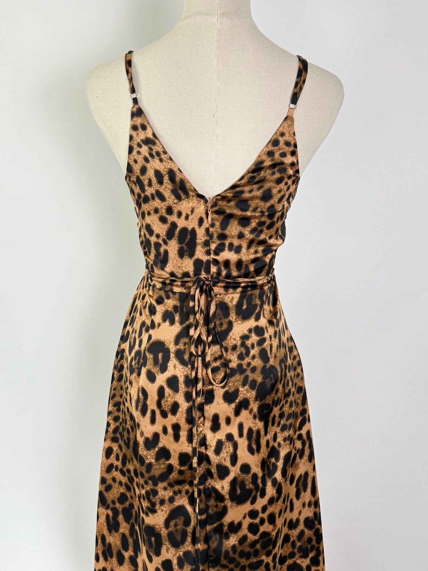 Lena Leopard Midi Dress