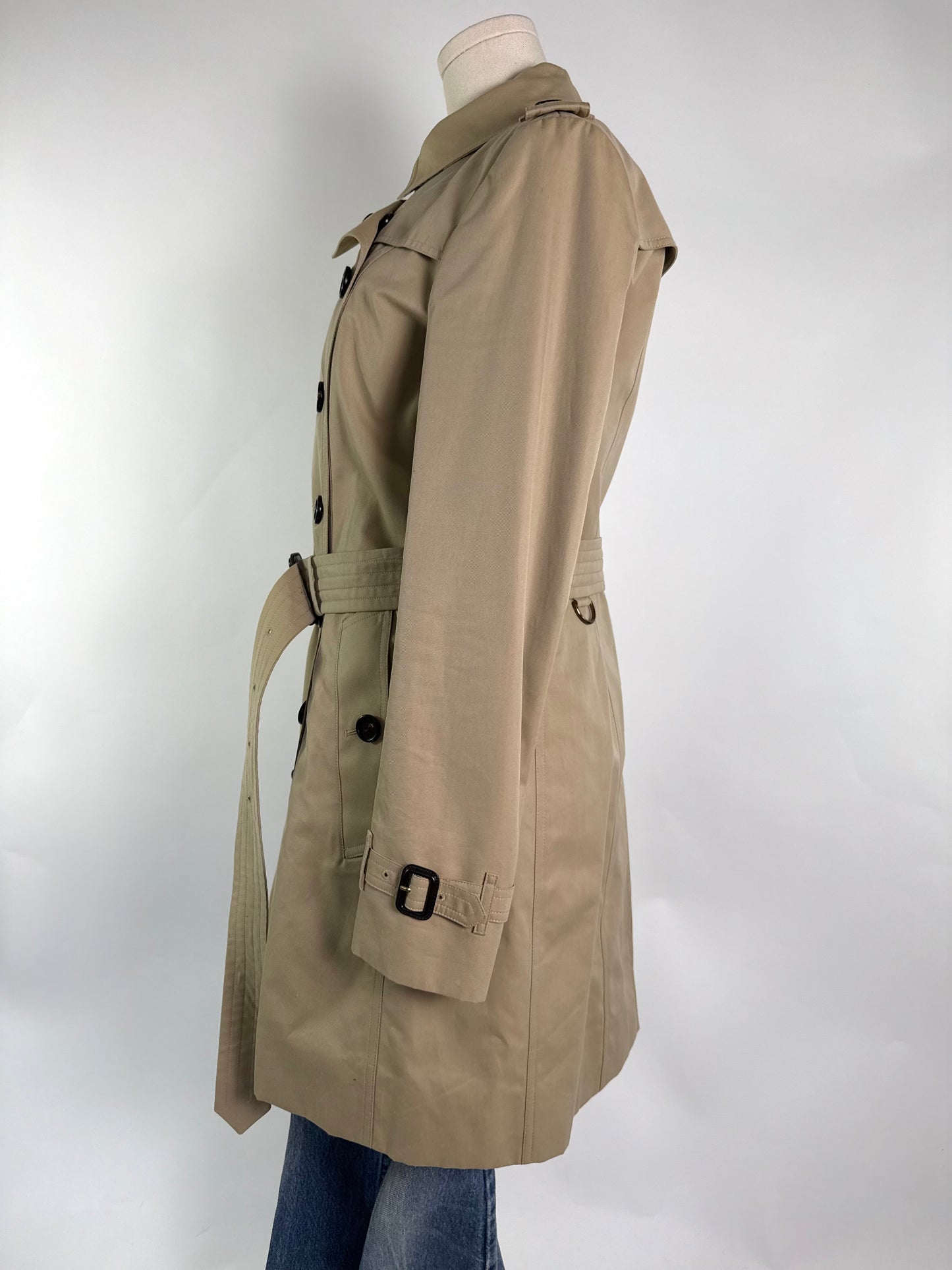 Burberry Mid-Length Chelsea Trench Coat Honey