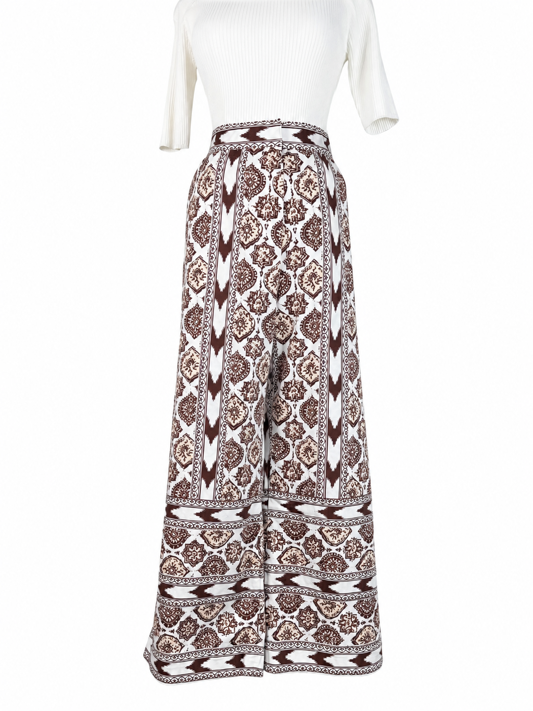 Julia Amory Bell Wide Leg Paisley Pants