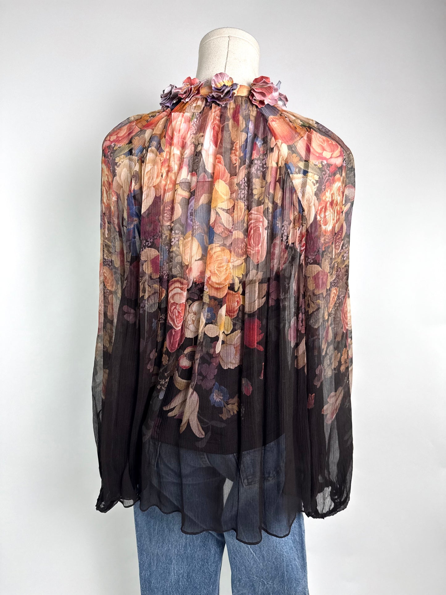 Zimmermann Luminosity Floral Silk Blouse