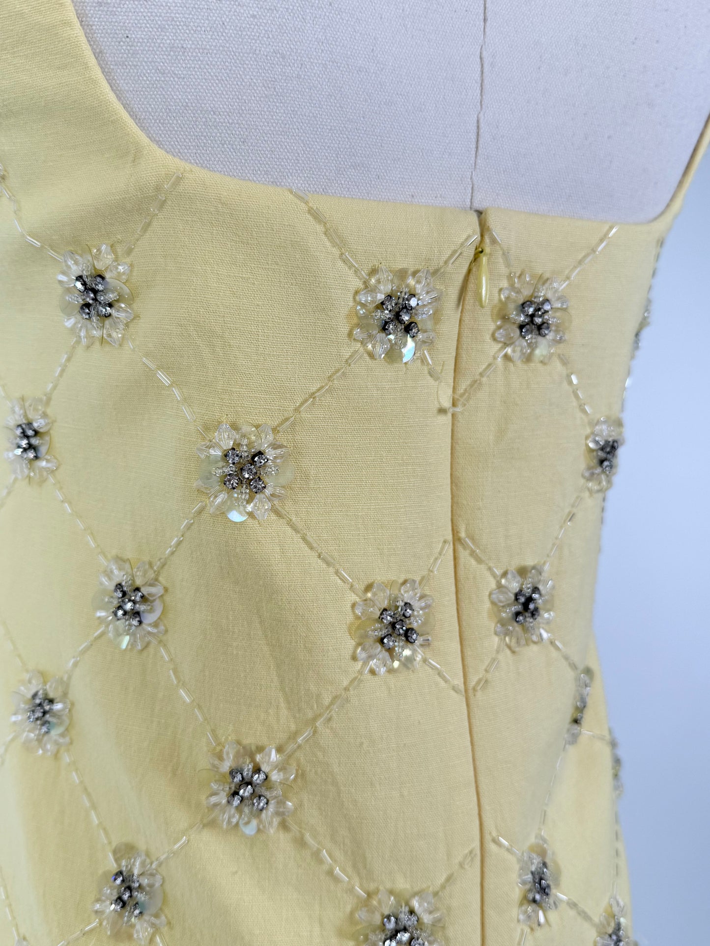Tanya Taylor Barton Embellished Mini Dress