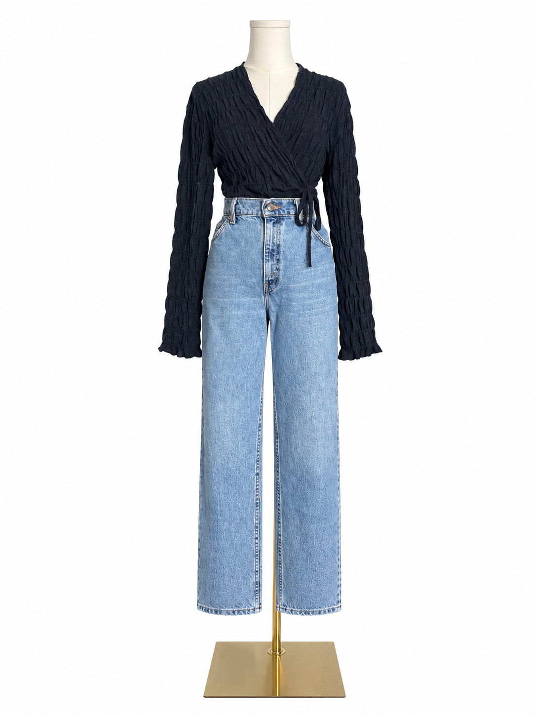 Cordera Gathered Wrap Cardigan