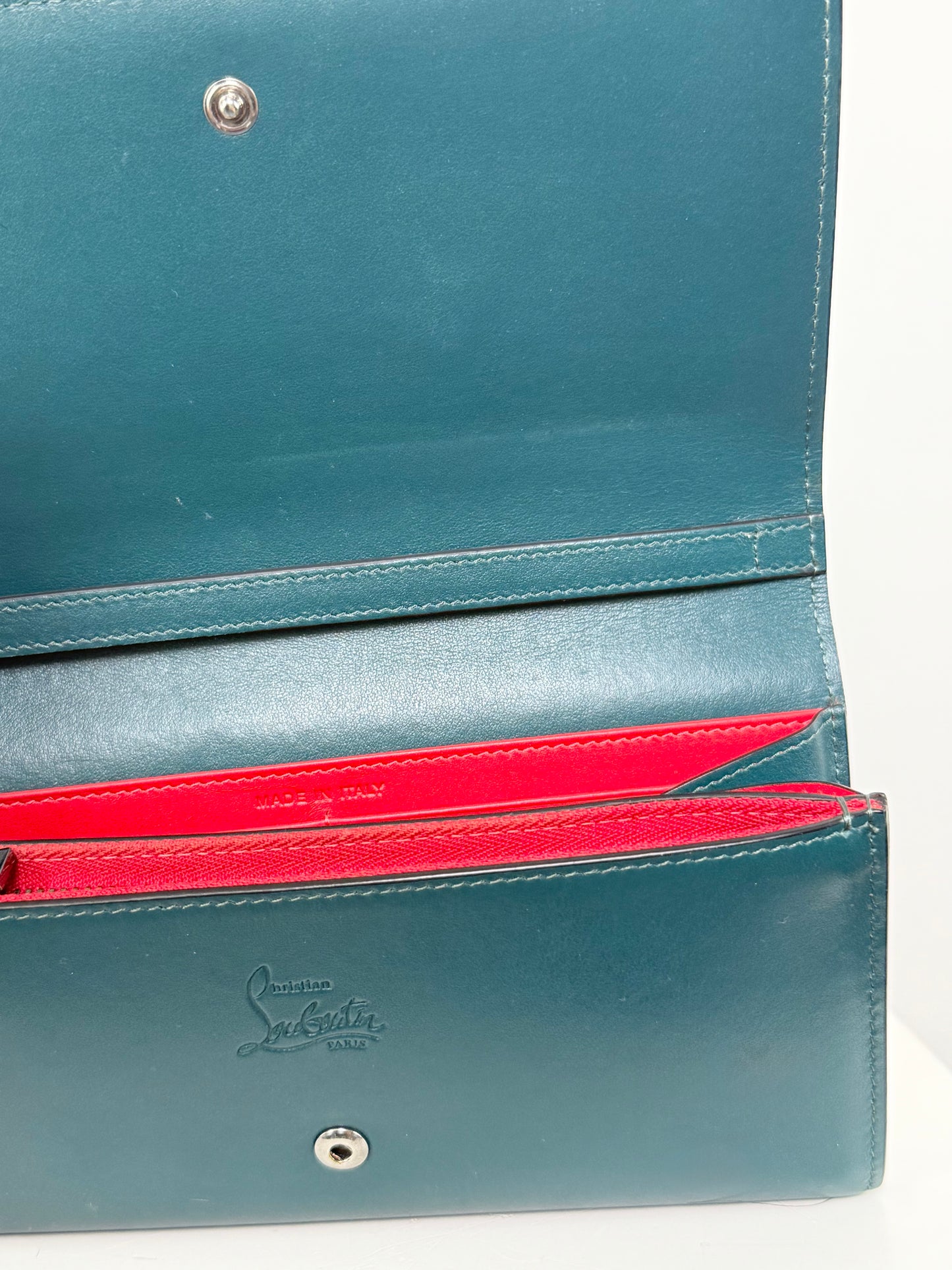 Christian Louboutin Macaron Spiked Wallet Wristlet