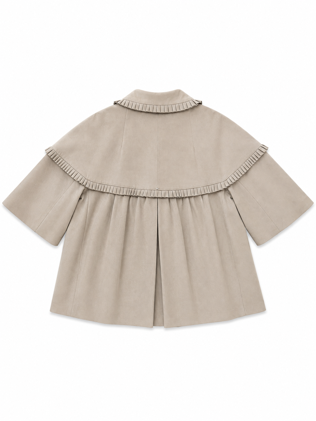 Sport Max Tan Suede Ruffle Jacket