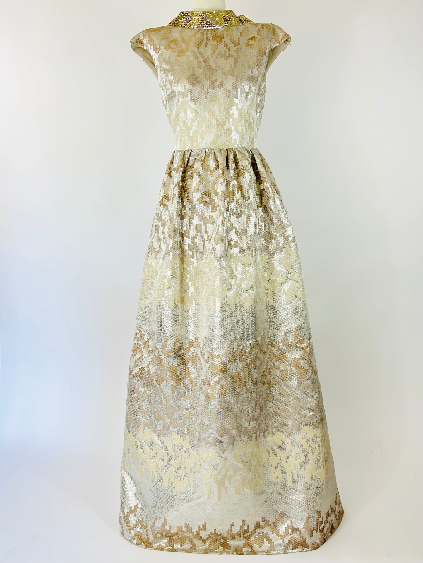 Badgley Mischka Champagne Dress