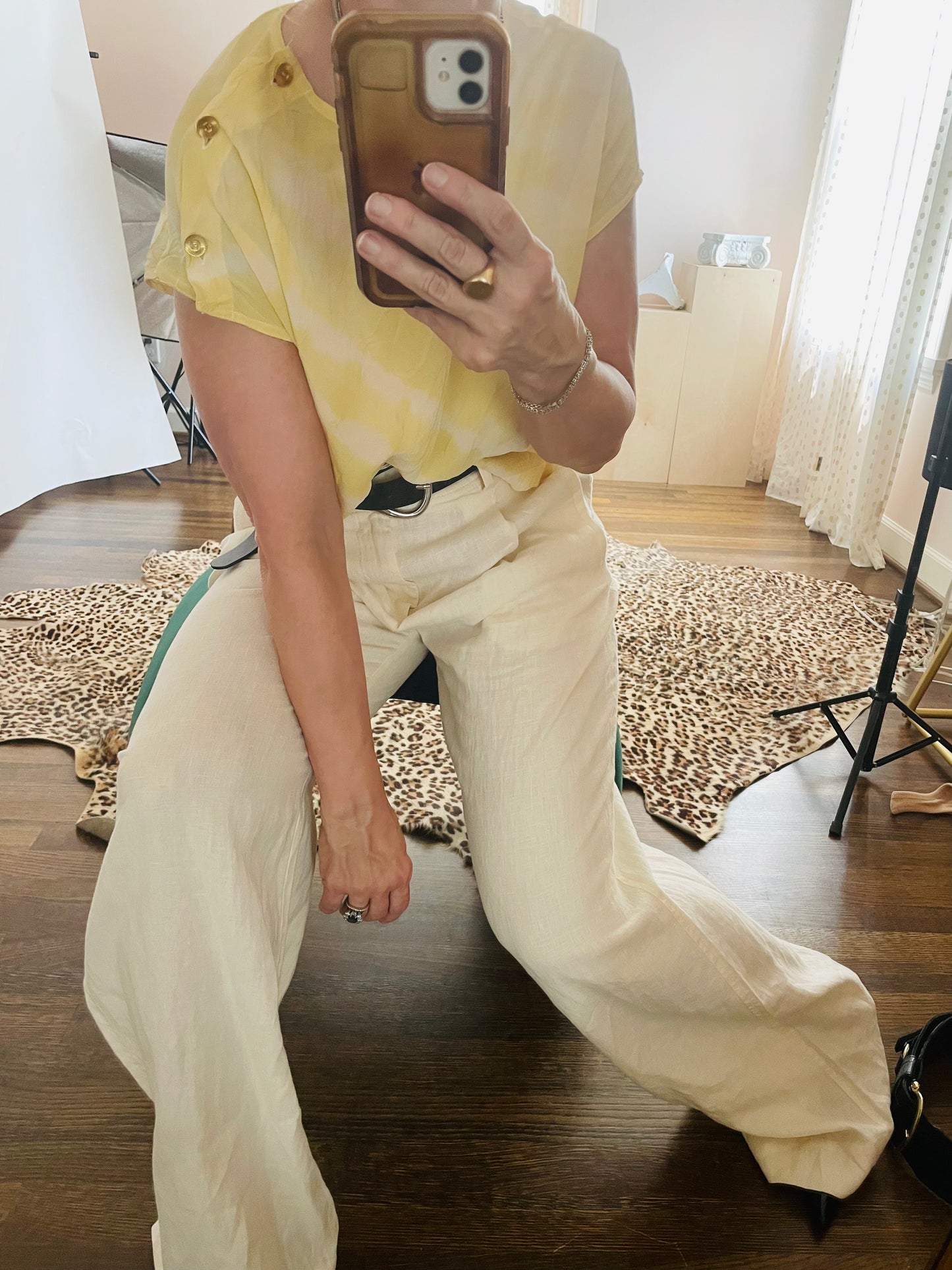 Vintage Chanel Tie Dye Silk Blouse