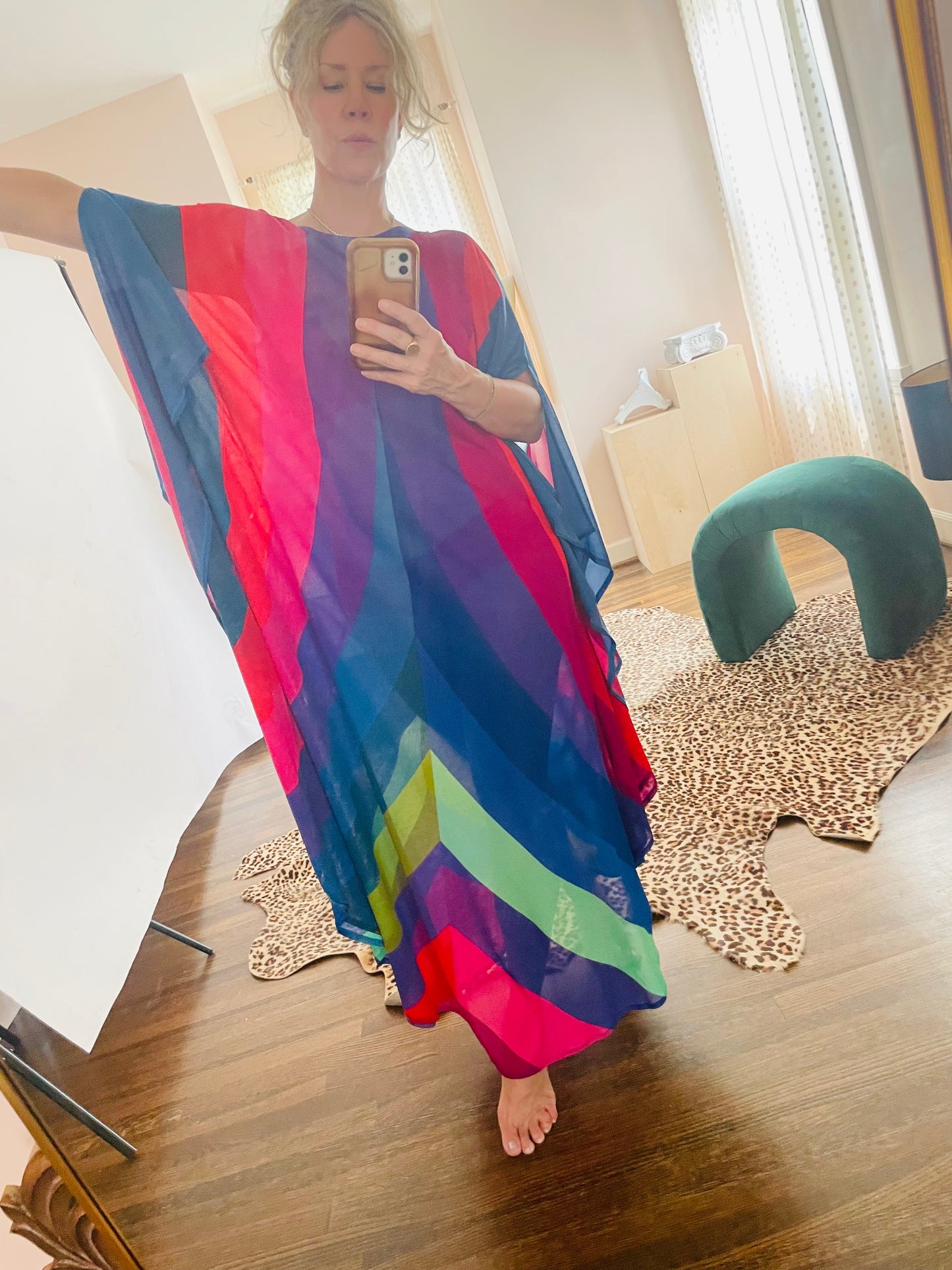 Vintage Gottex Sheer Caftan
