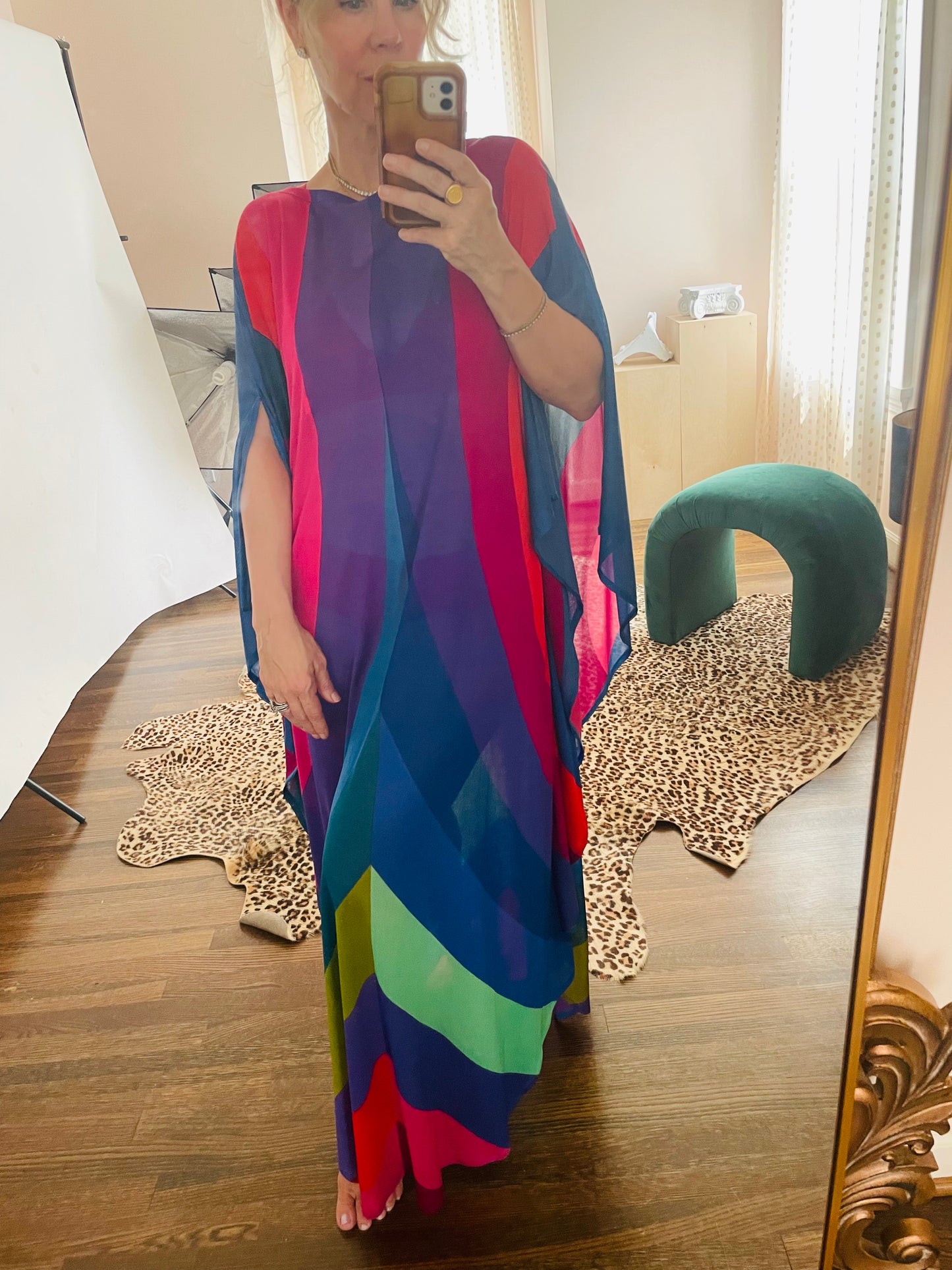 Vintage Gottex Sheer Caftan