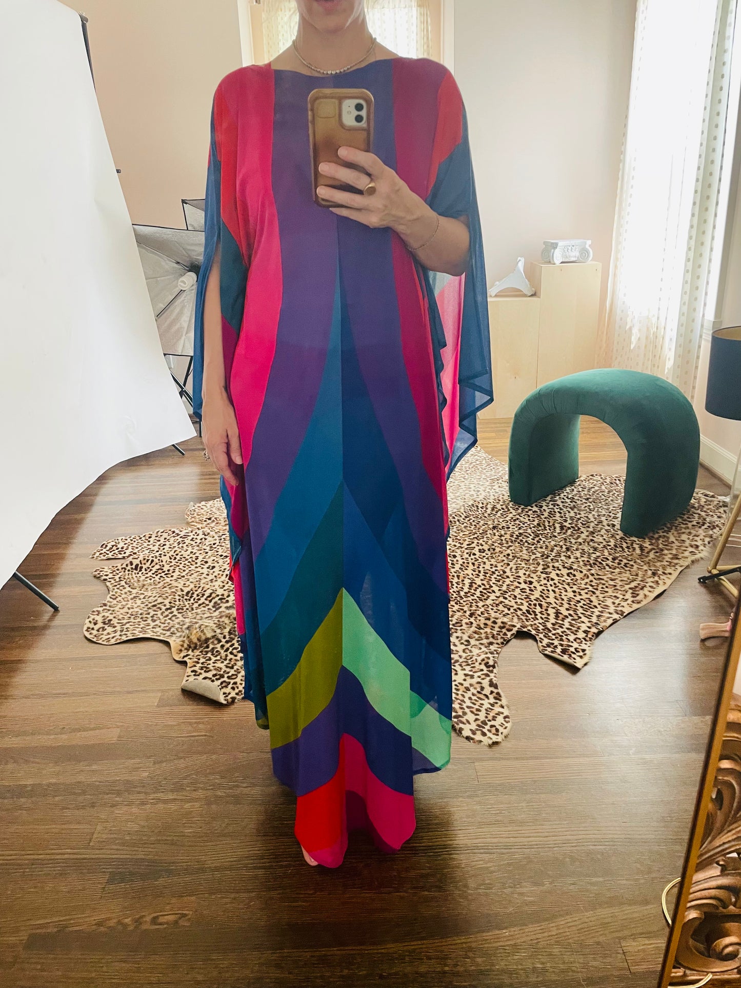 Vintage Gottex Sheer Caftan