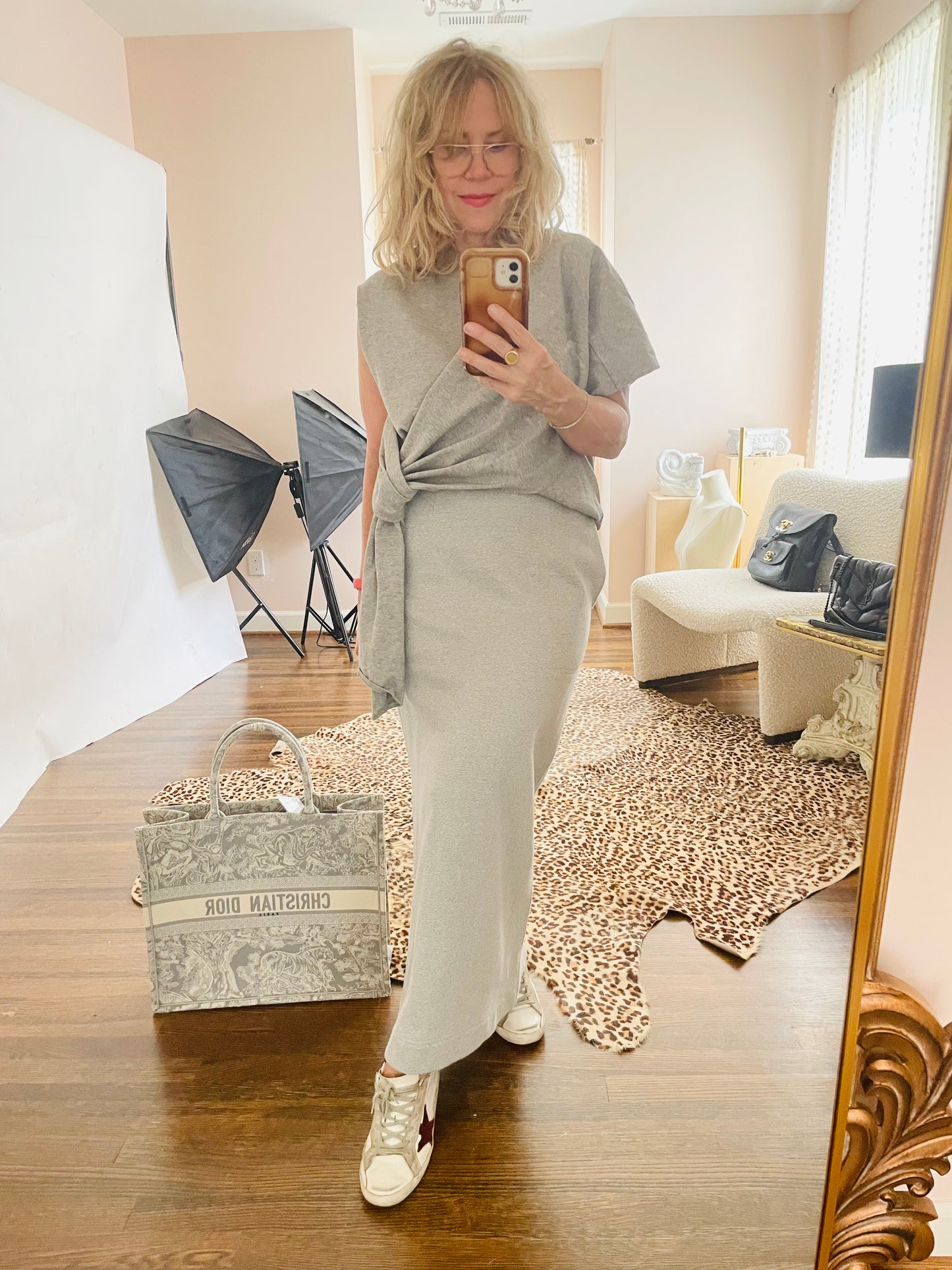 Tibi Gray Top