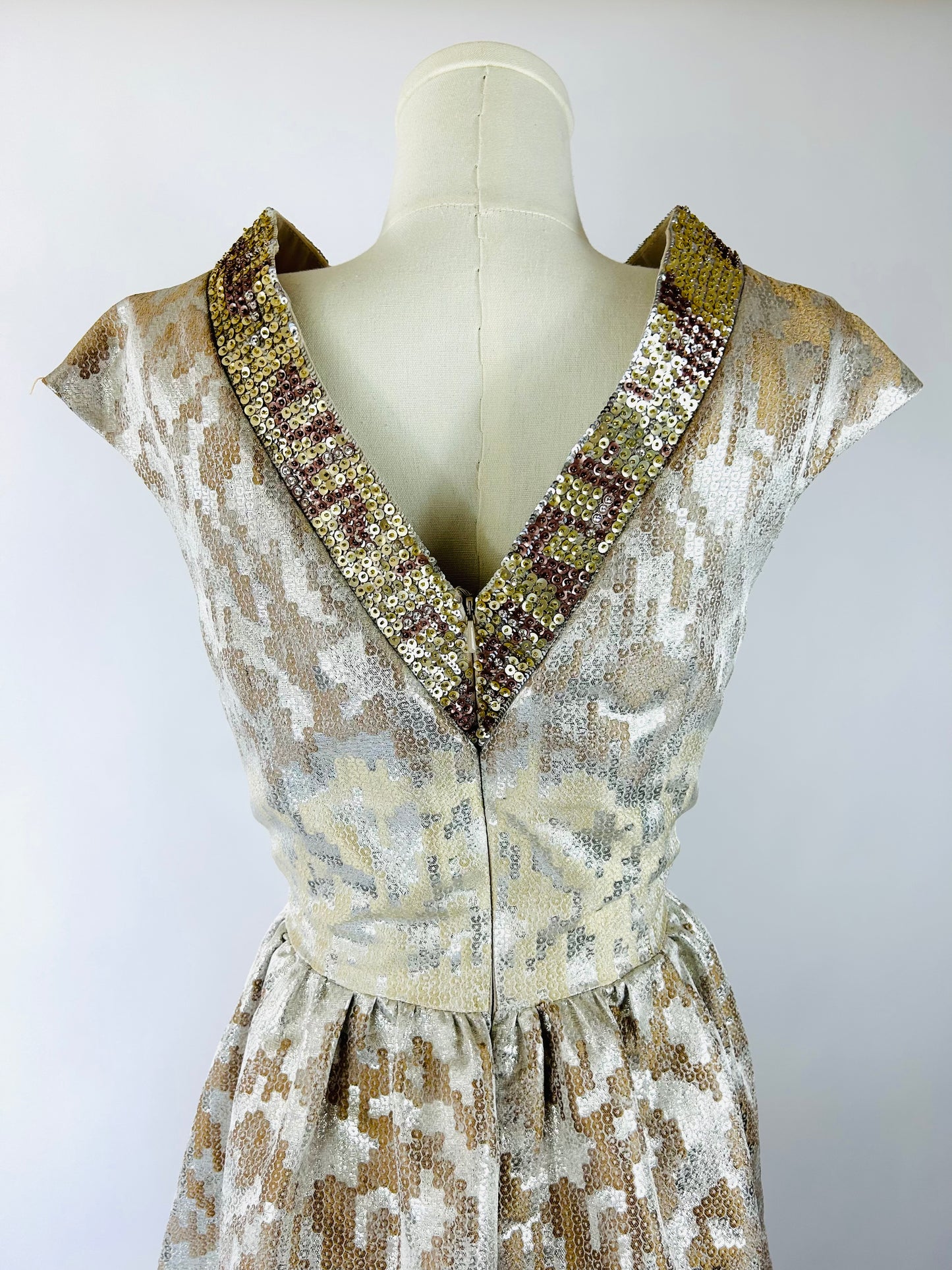 Badgley Mischka Champagne Dress