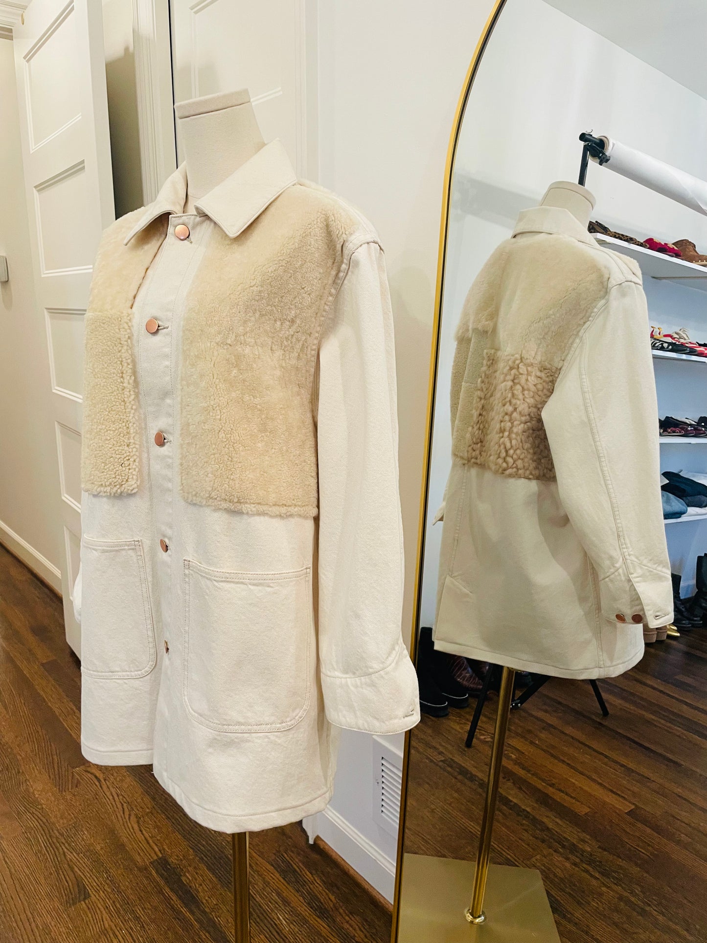 Milena Silvano Chore Shearling Jacket