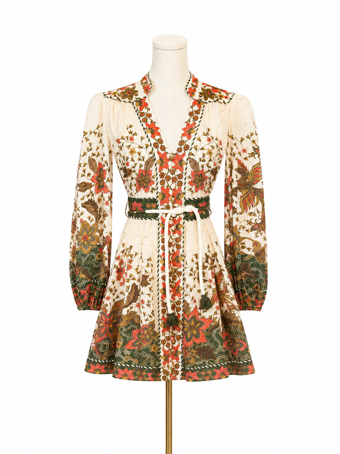 Zimmermann Batik Floral Midi Dress