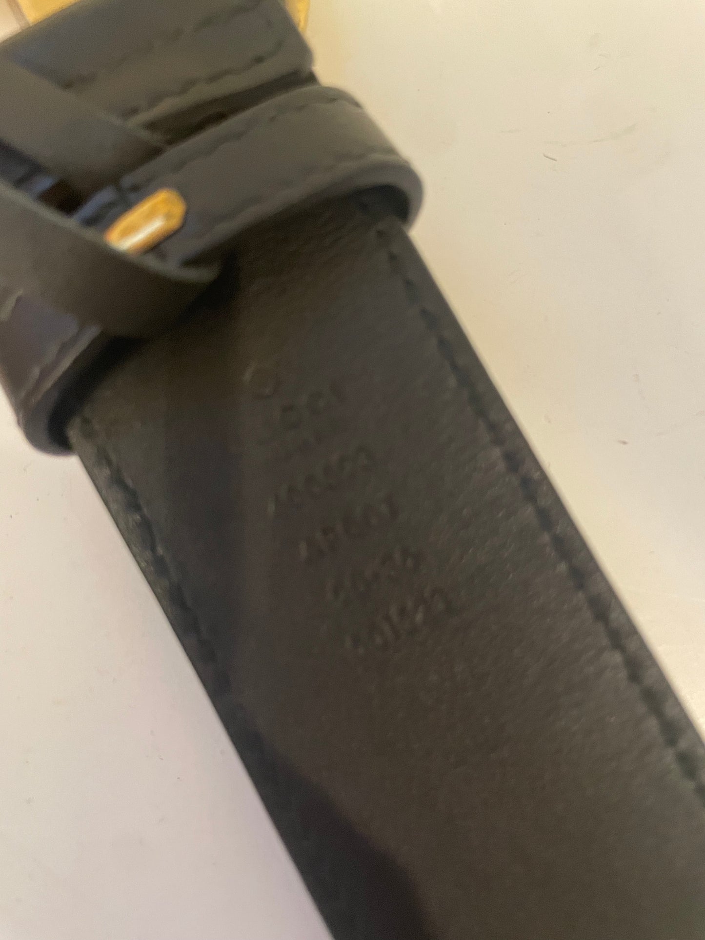 Black Gucci Marmont Belt 90