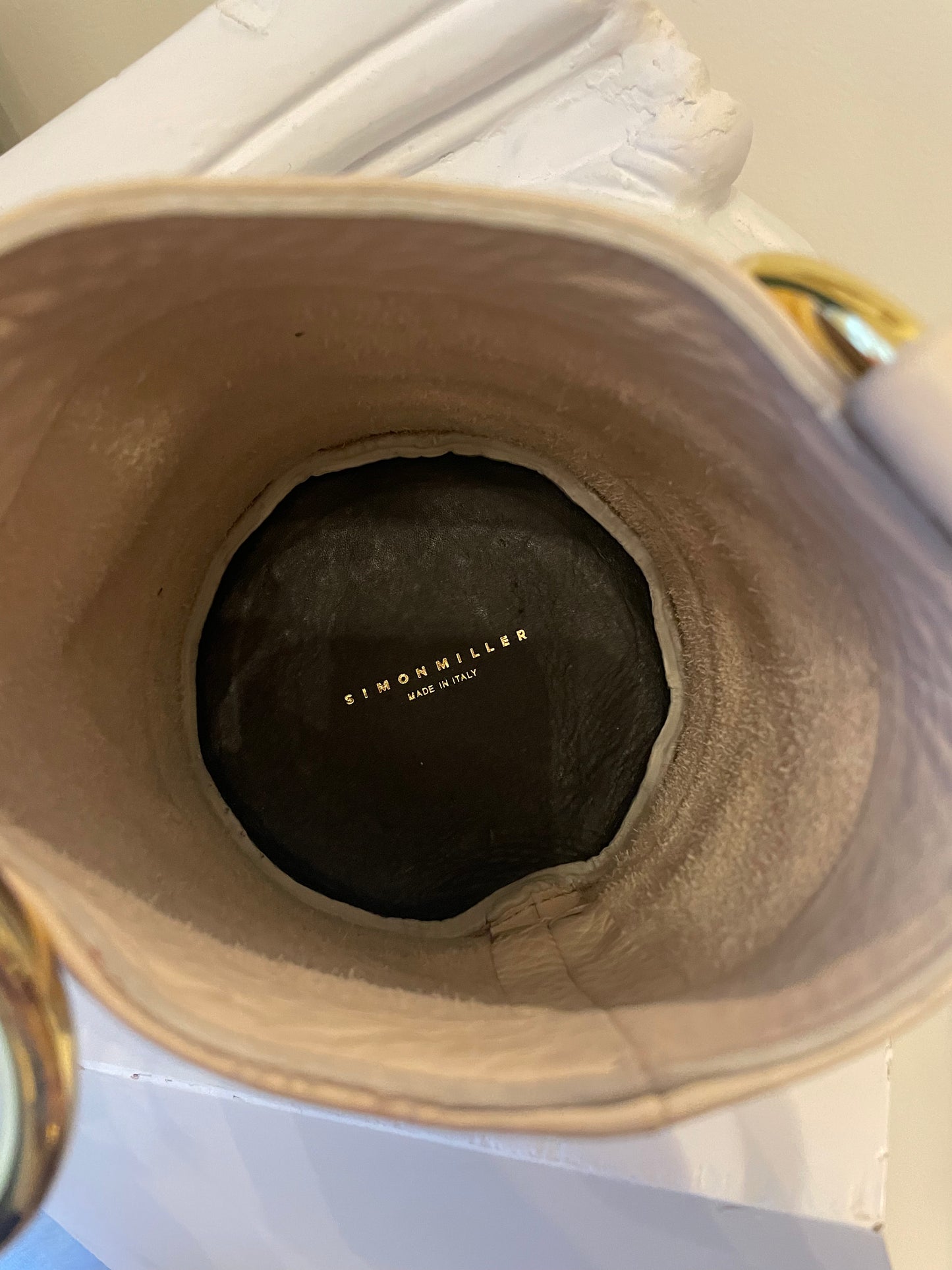 Simon Miller Mini Ecru Bonsai Bucket Bag