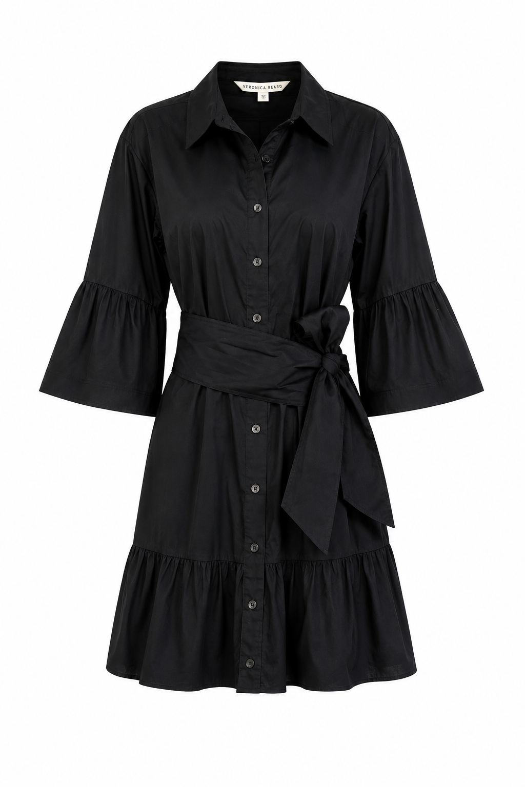 Veronica Beard Black Button Up Dress