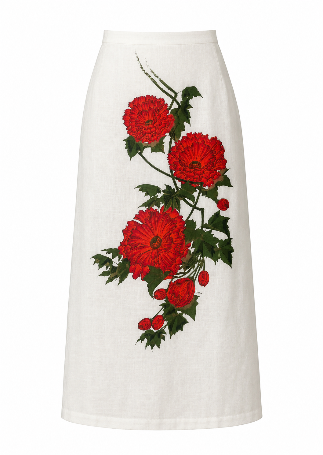 Vintage 1970's Sheehan Floral Maxi Skirt