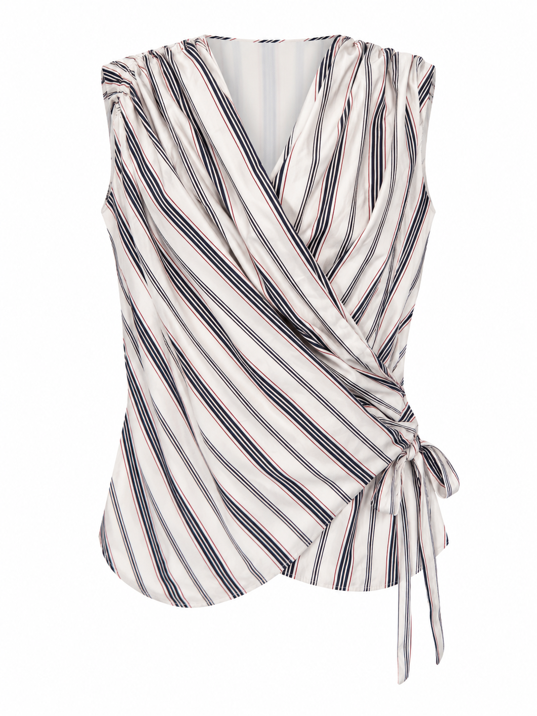 A.W.A.K.E. Stripe Wrap Top