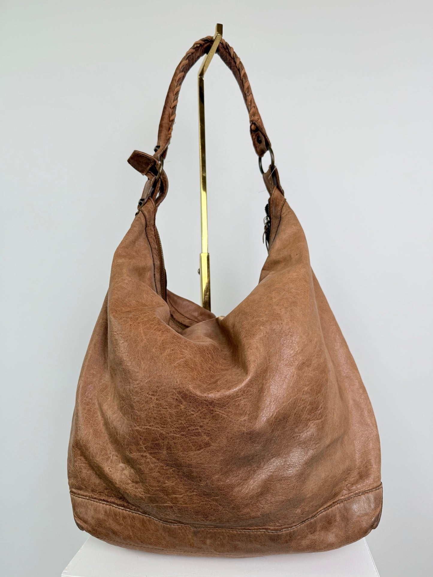 Balenciaga Agneau Hobo Caramel