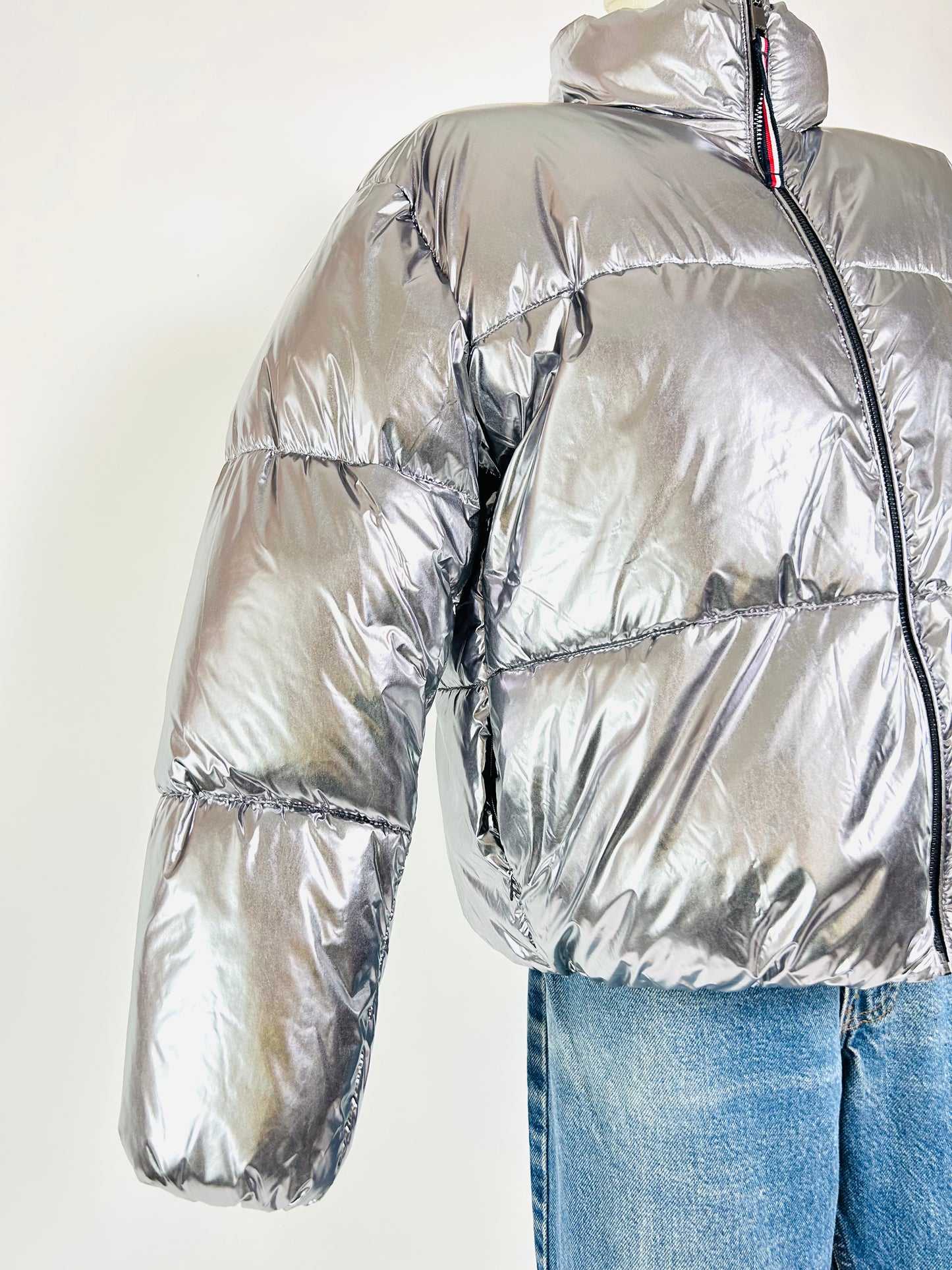 Tommy Hilfiger Silver Puffer Jacket