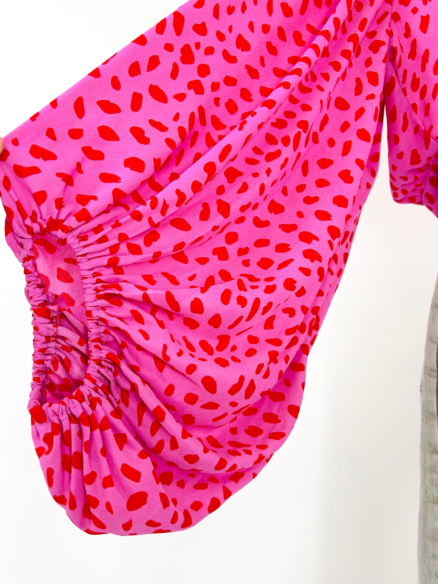 Signature Pink and Red Blouse