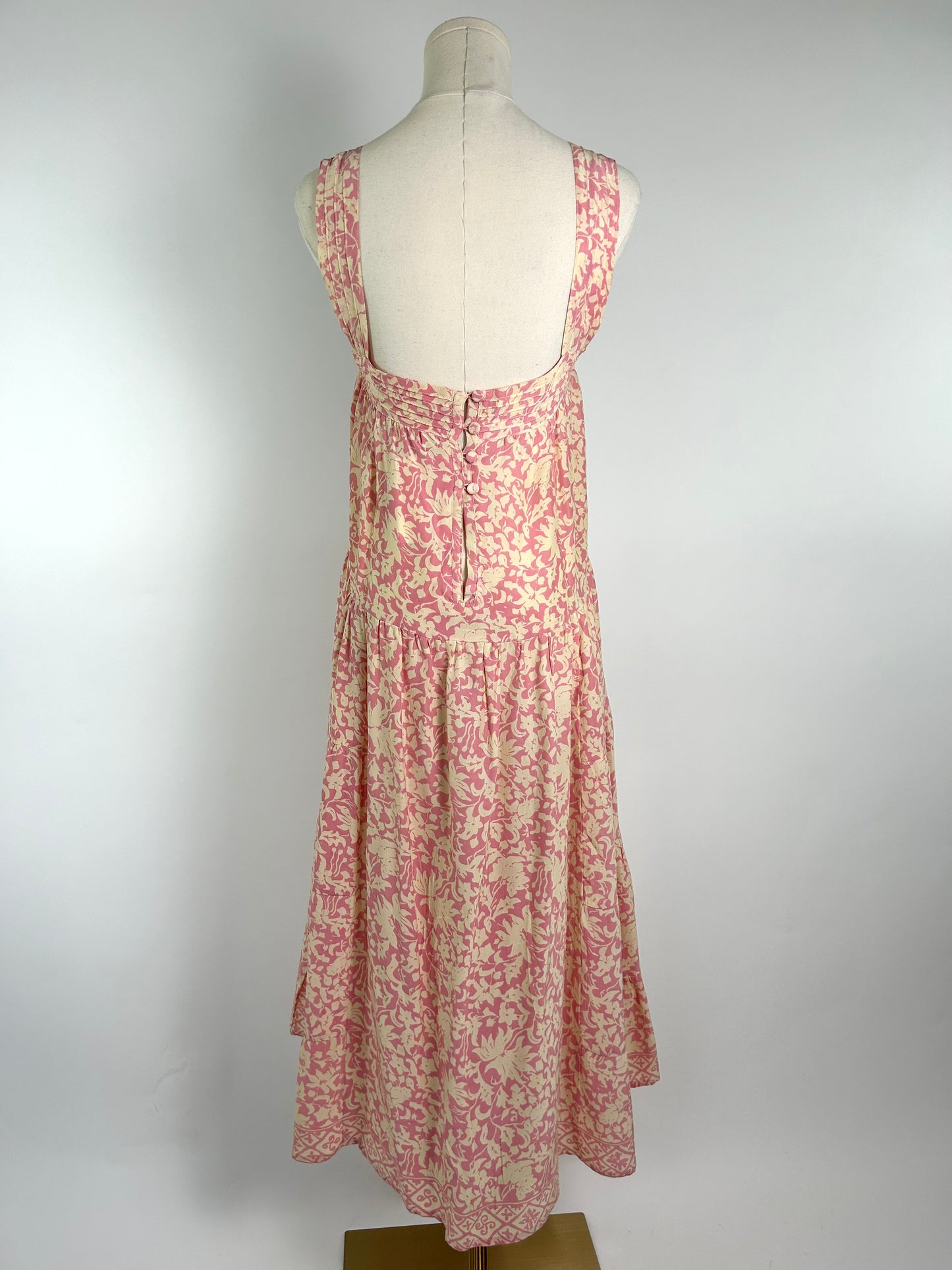 Natalie Martin Pink and Cream Floral Dress