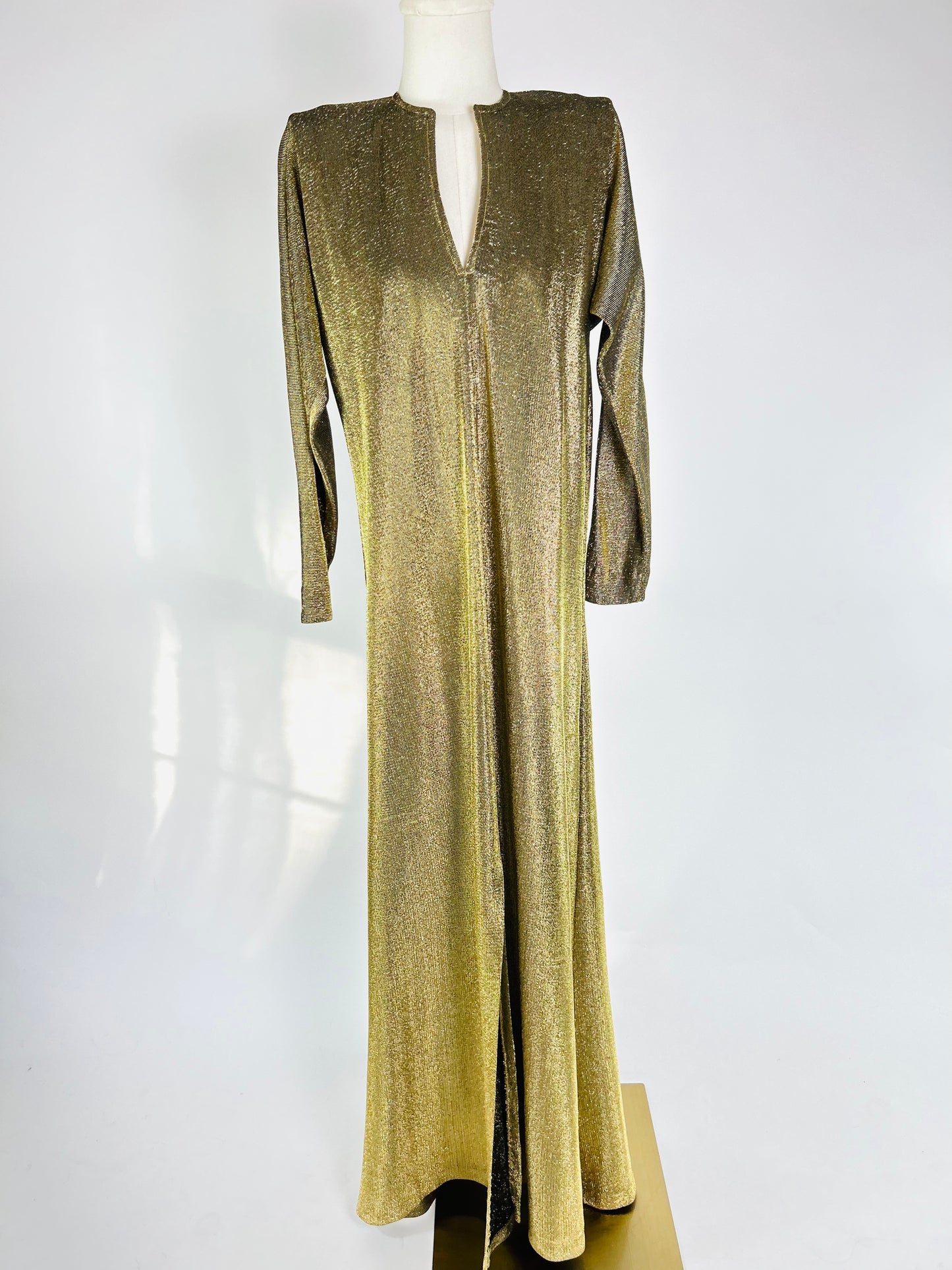 Vintage Halston Gold Caftan