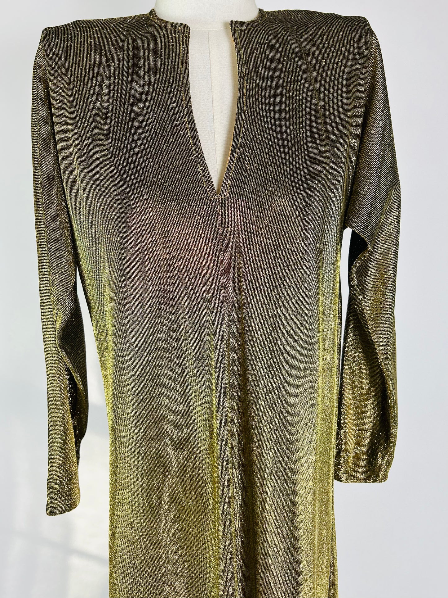 Vintage Halston Gold Caftan