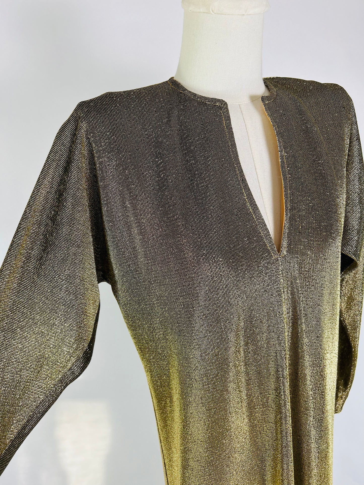 Vintage Halston Gold Caftan
