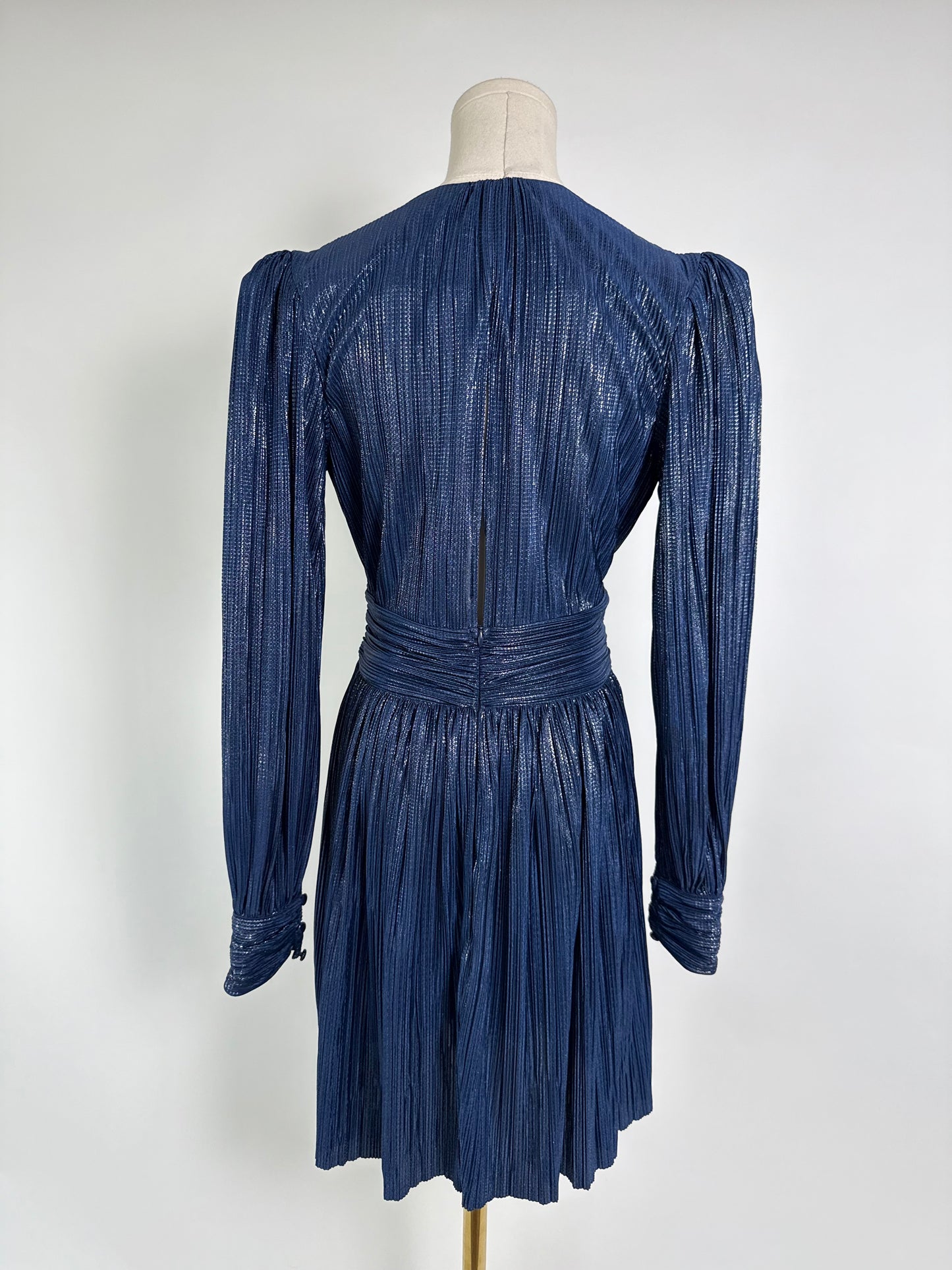 Sabina Musayev Blue Shimmer Dress