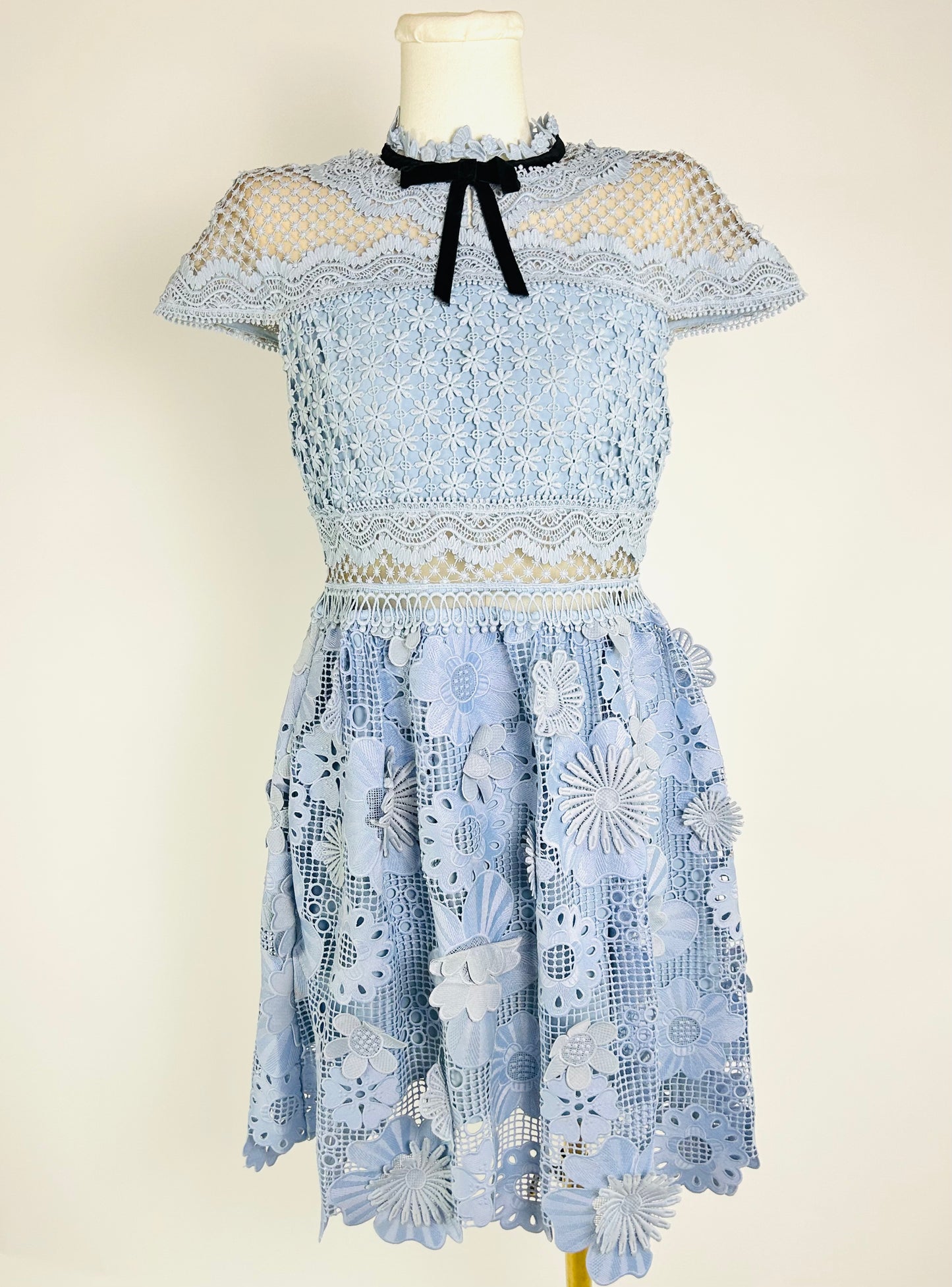 Self Portrait Blue Lace Dress