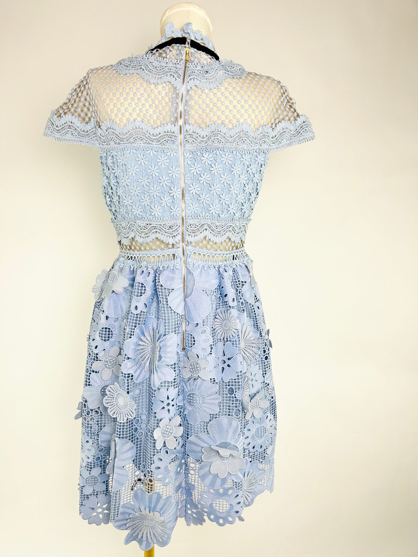 Self Portrait Blue Lace Dress