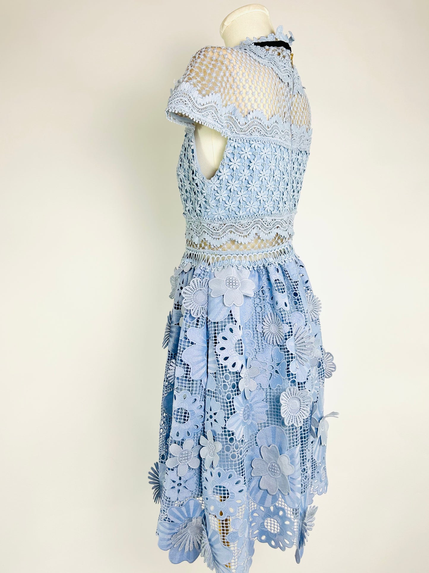 Self Portrait Blue Lace Dress