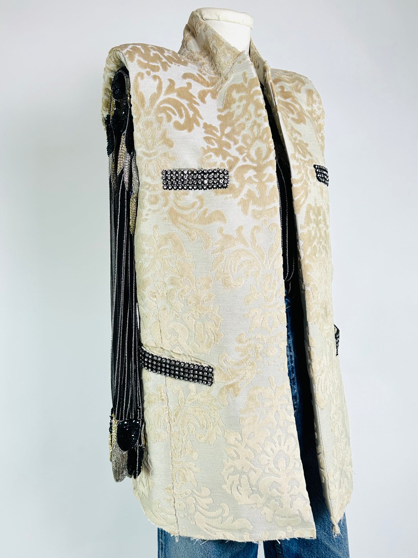 Dylanlex Brocade Tan Vest