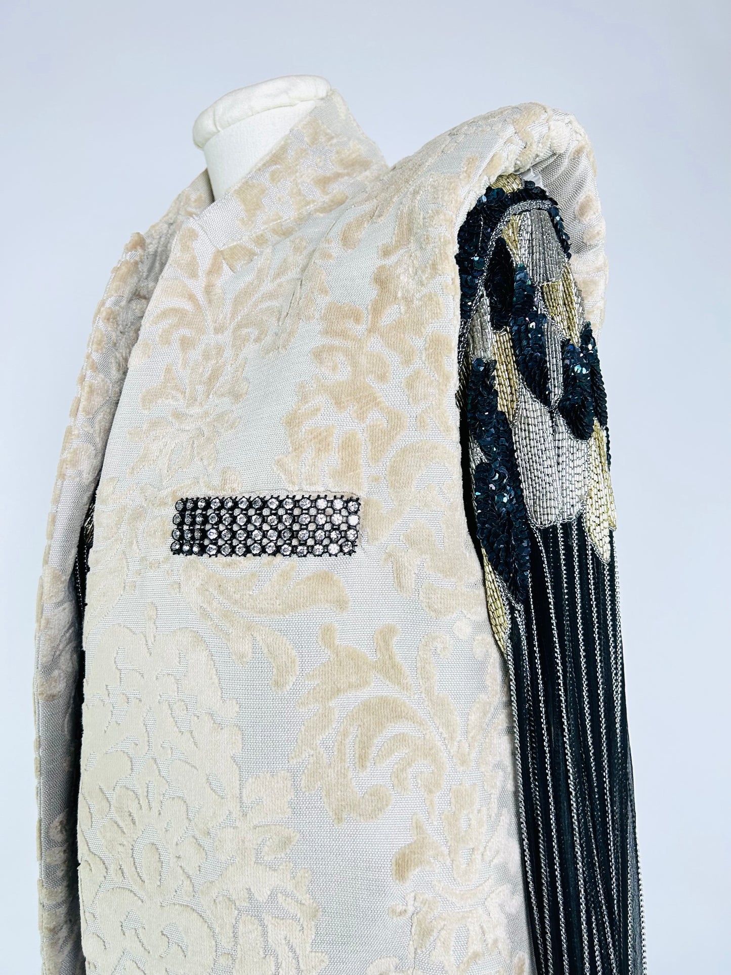 Dylanlex Brocade Tan Vest