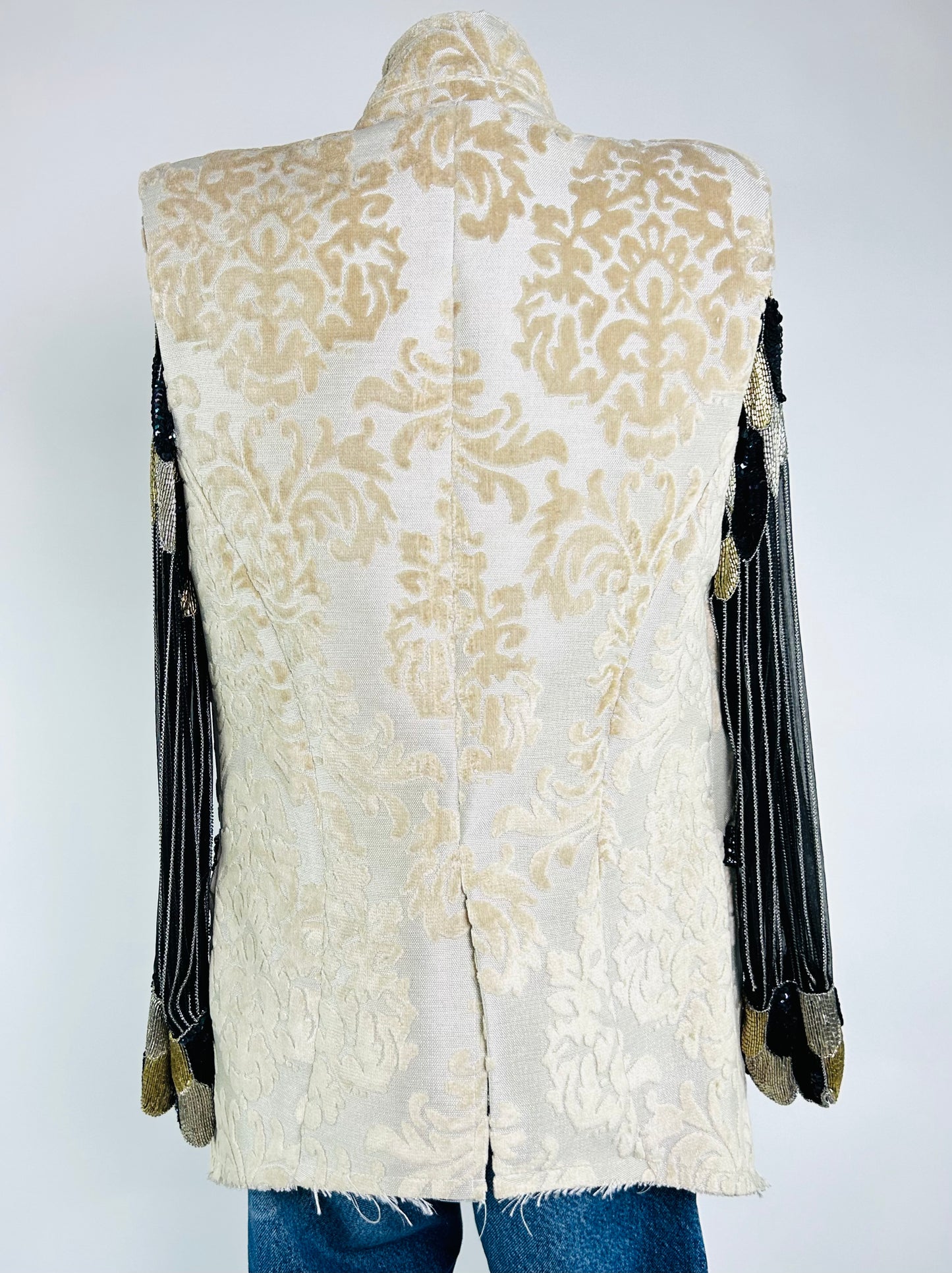 Dylanlex Brocade Tan Vest