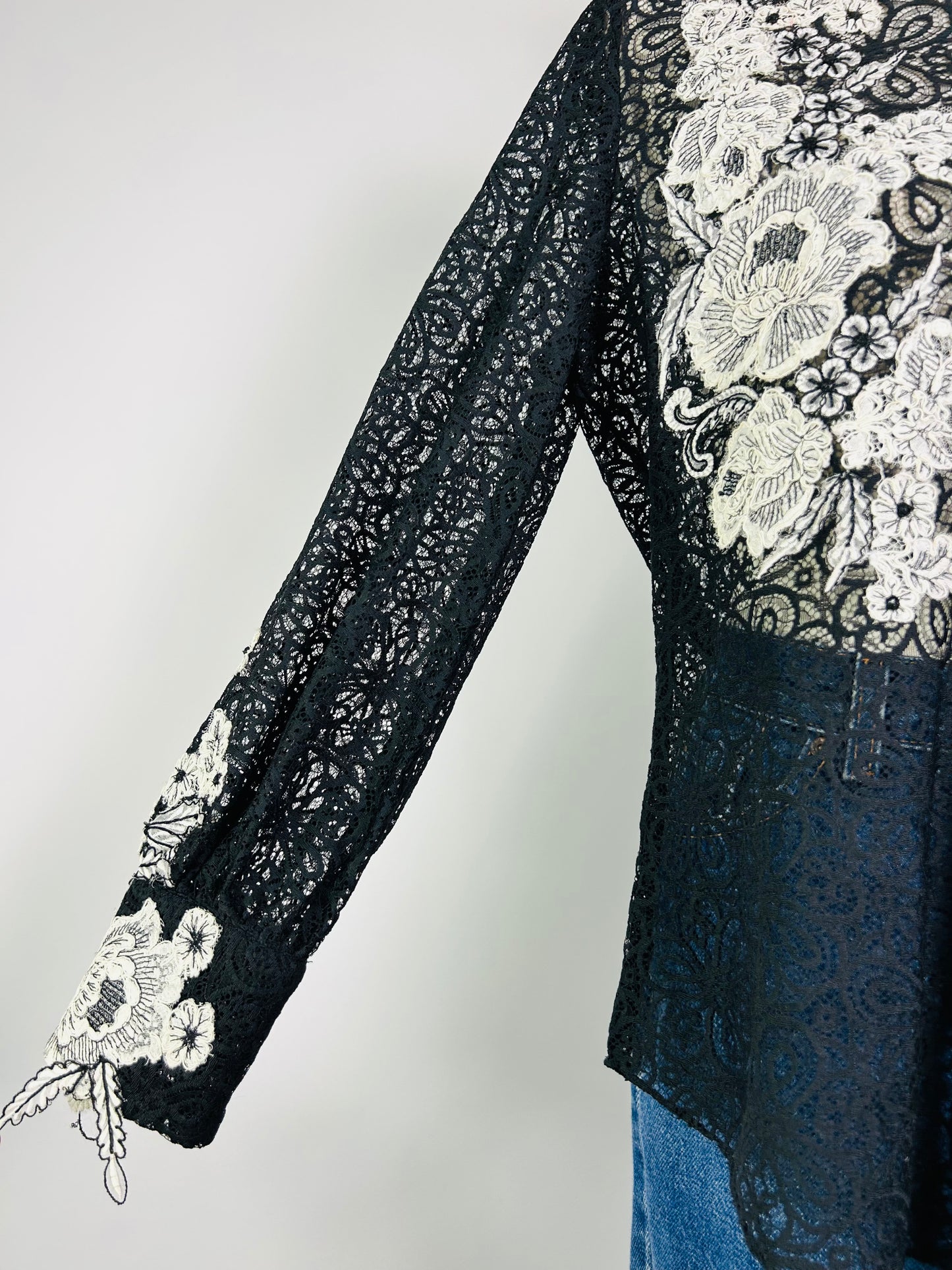 Vintage Oscar De La Renta Lace Top
