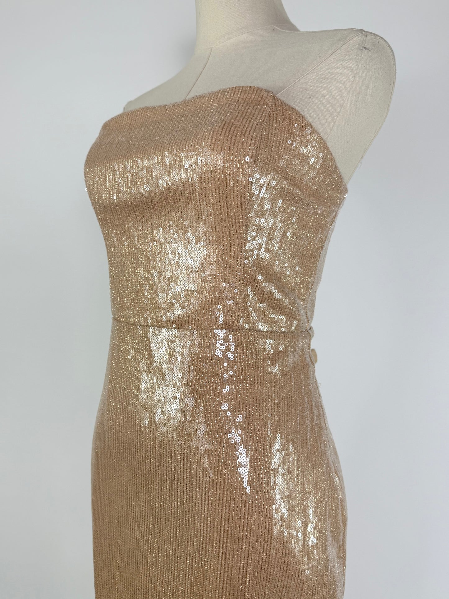 Milly Strapless Sequin Dress