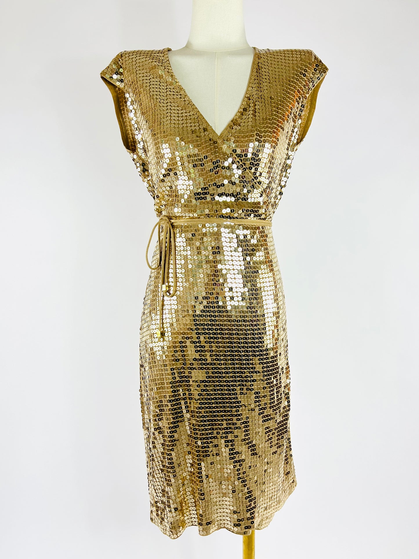 Michael Kors Gold Sequin Dress