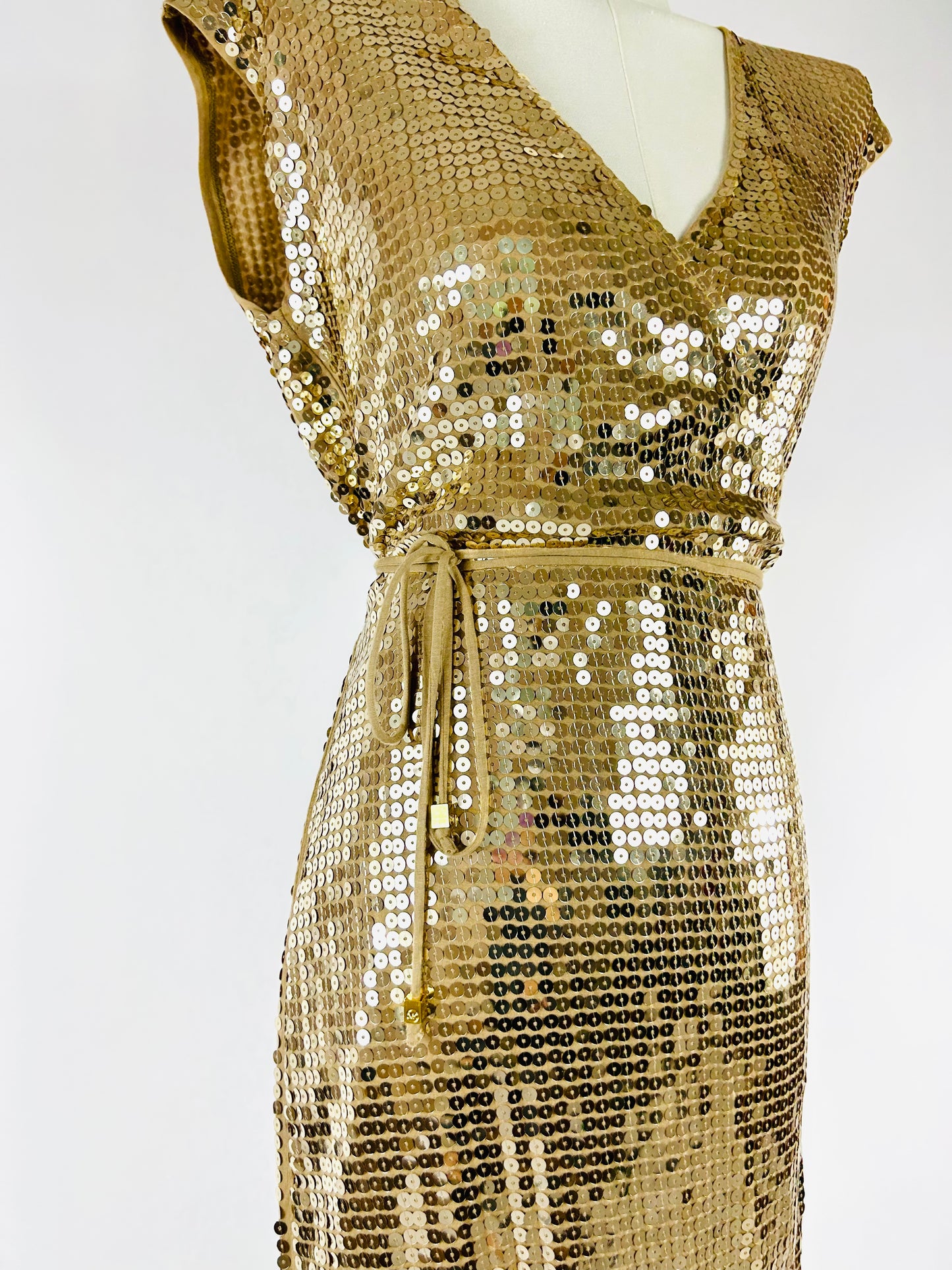 Michael Kors Gold Sequin Dress