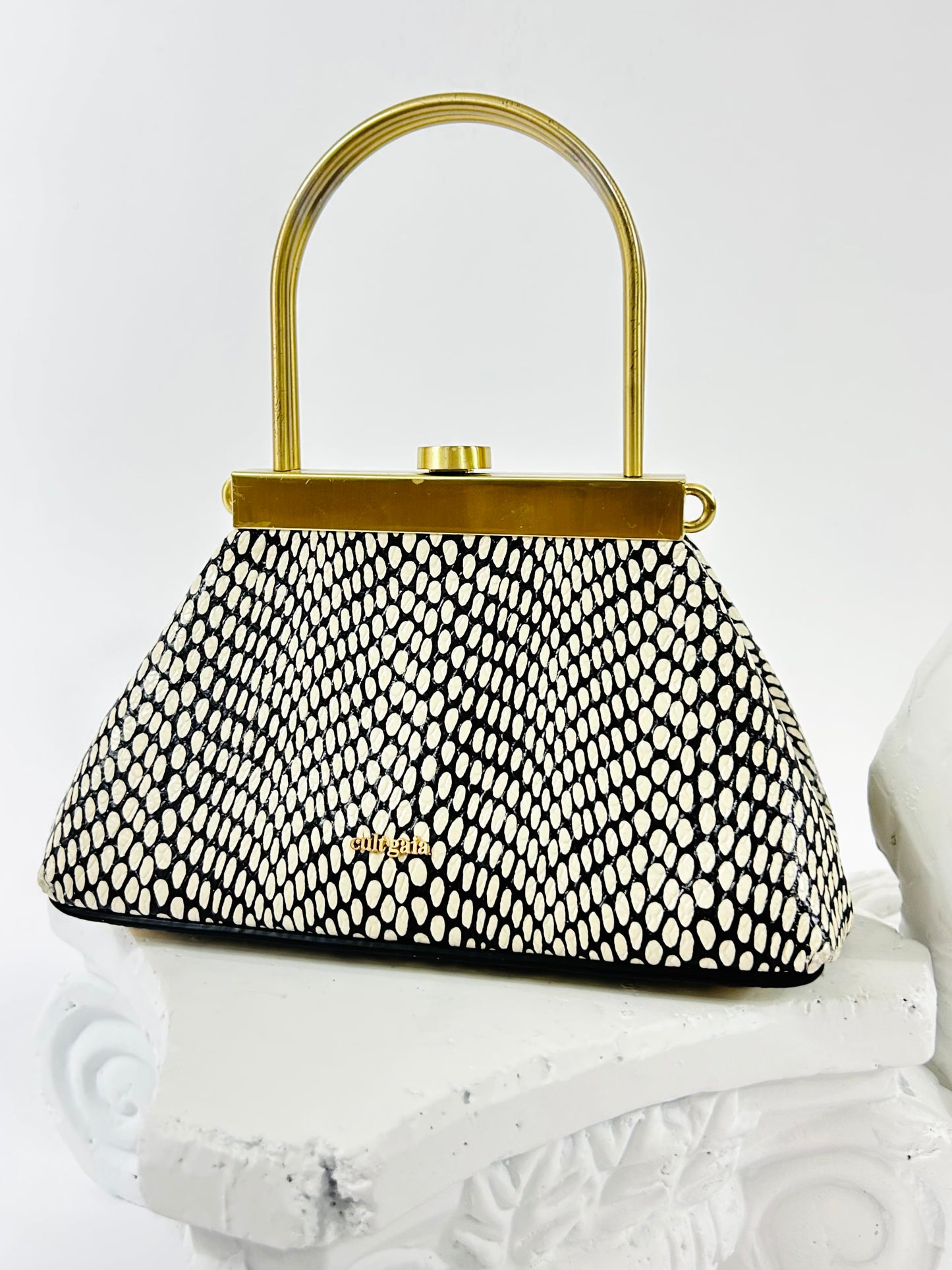 Cult Gaia Black and White bag
