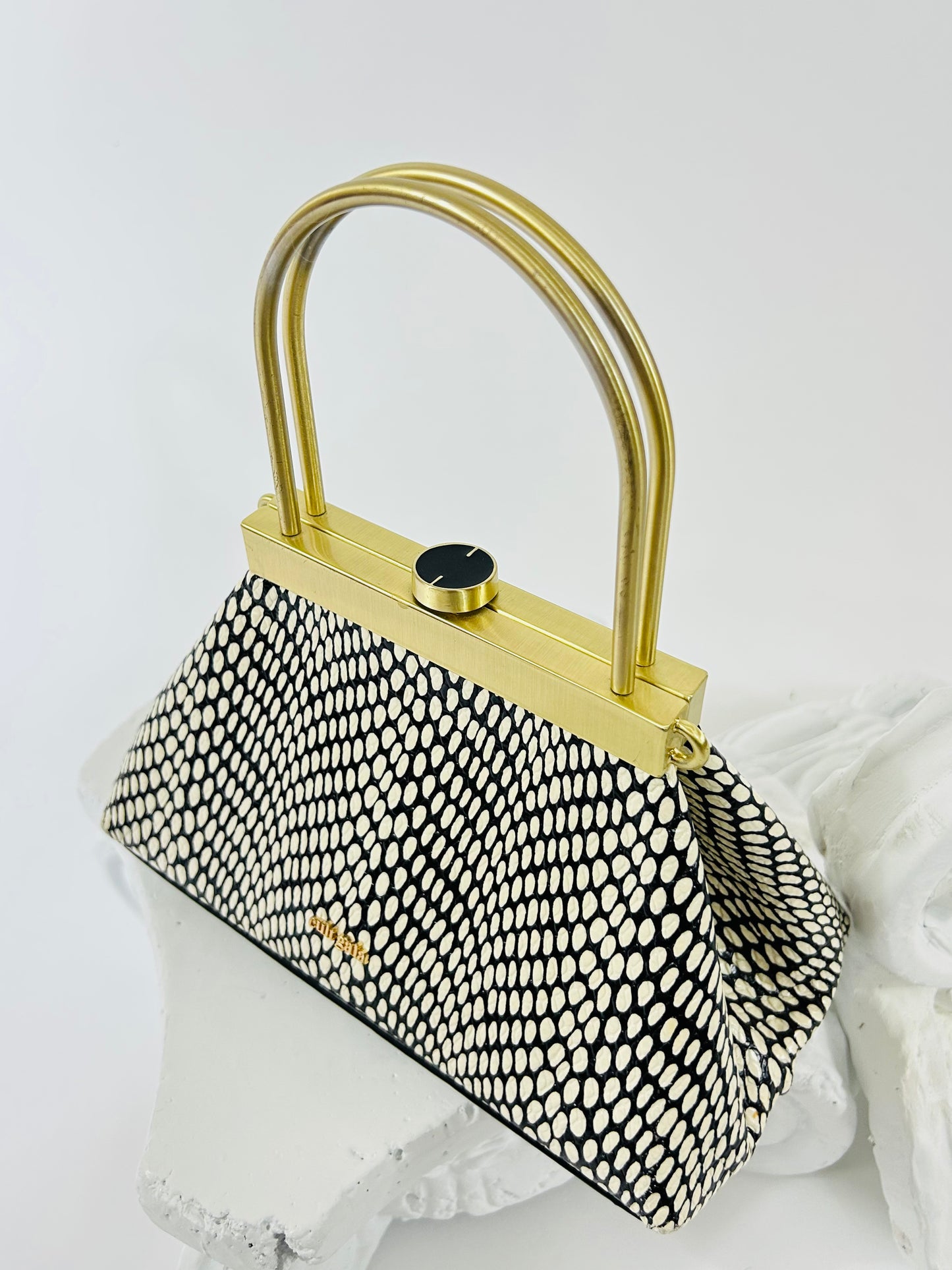 Cult Gaia Black and White bag