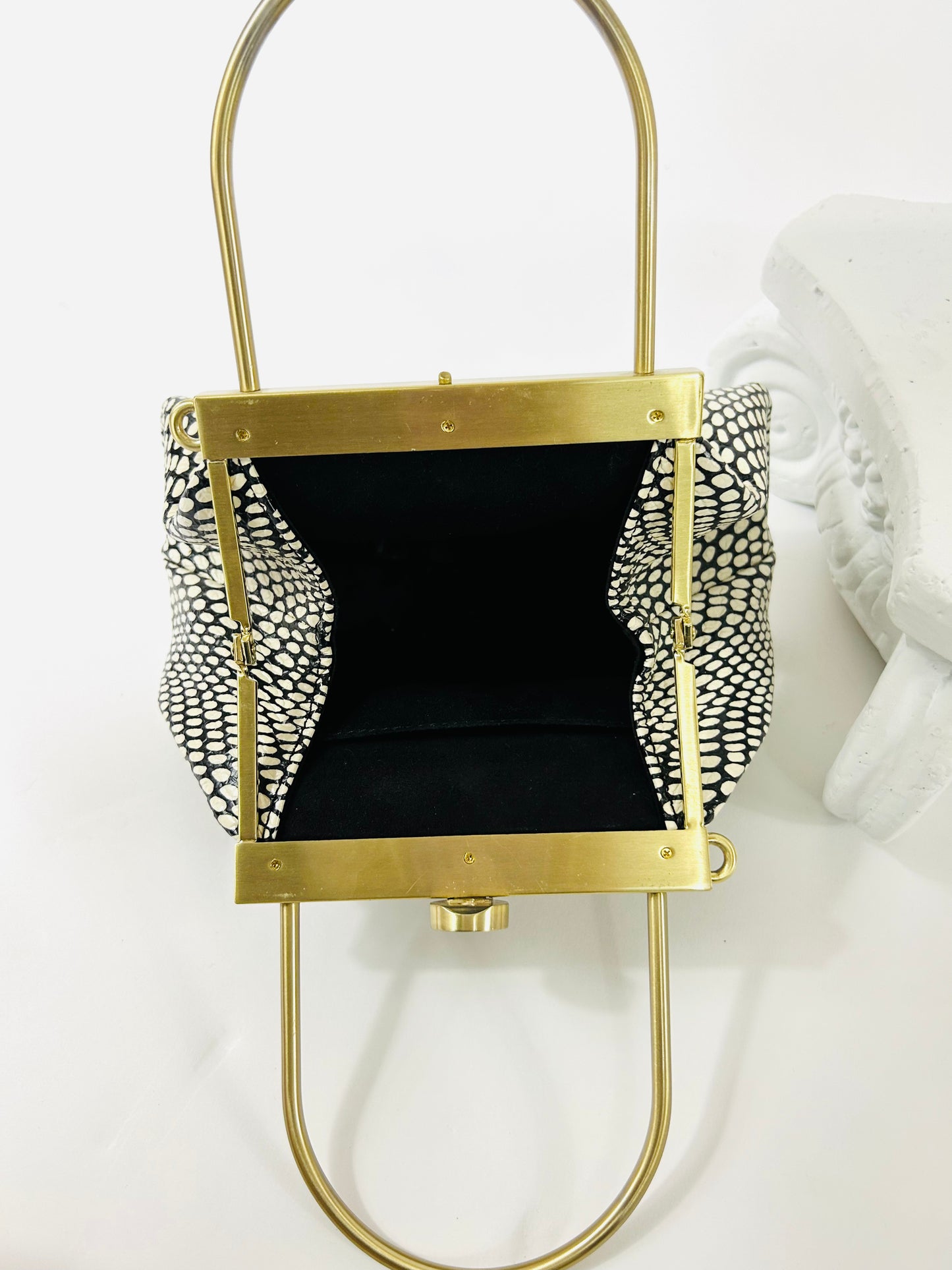 Cult Gaia Black and White bag