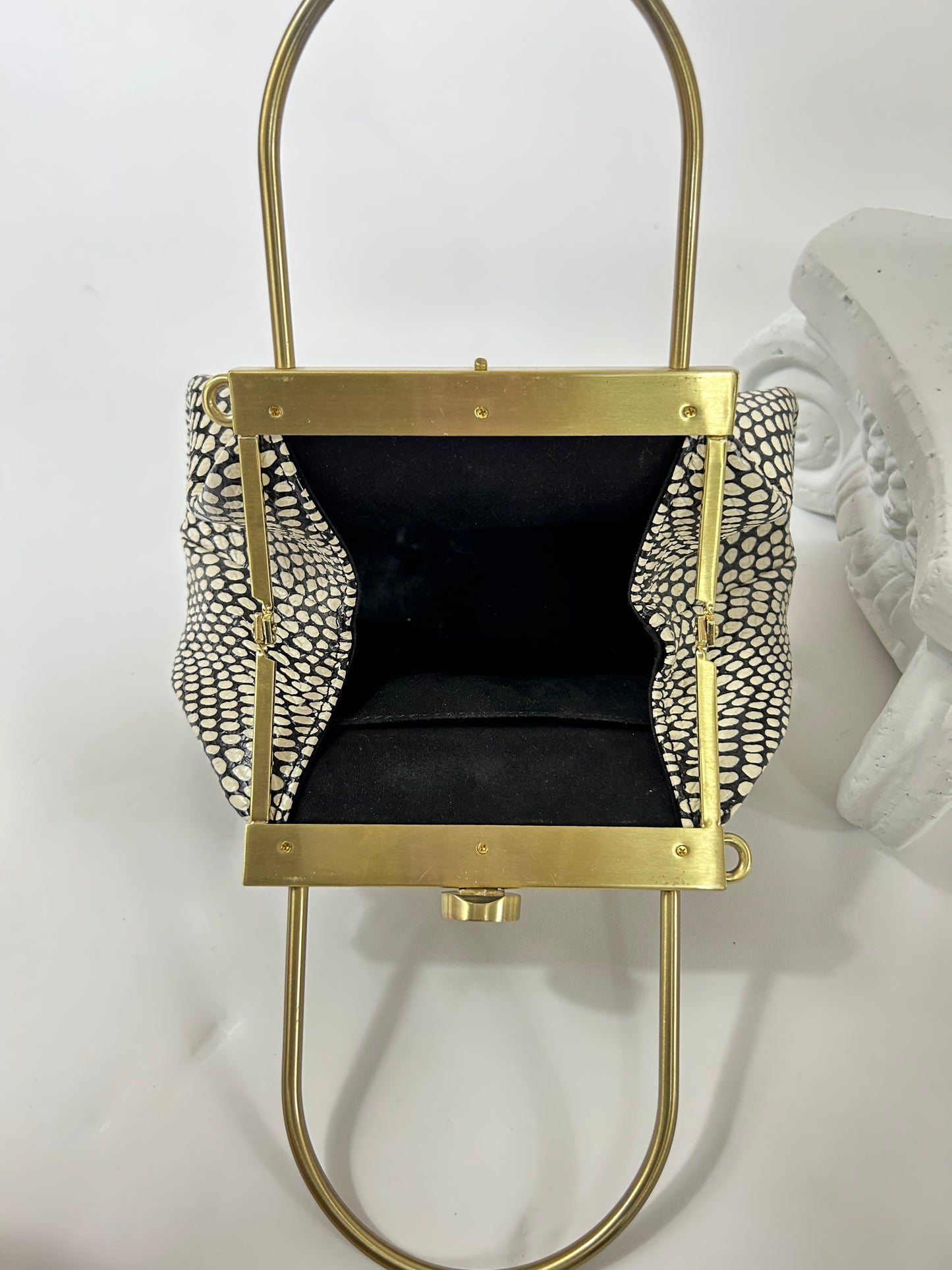 Cult Gaia Black and White bag