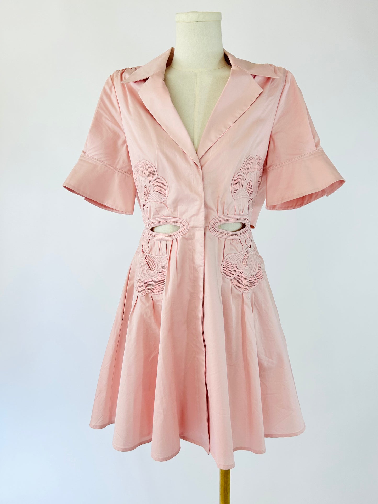 Self Portrait Pink Cropped Dress