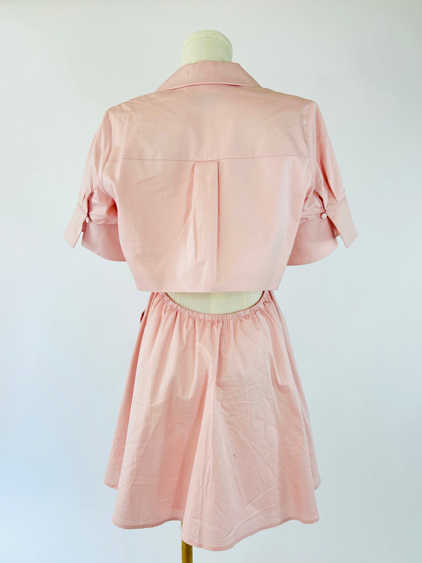 Self Portrait Pink Cropped Dress