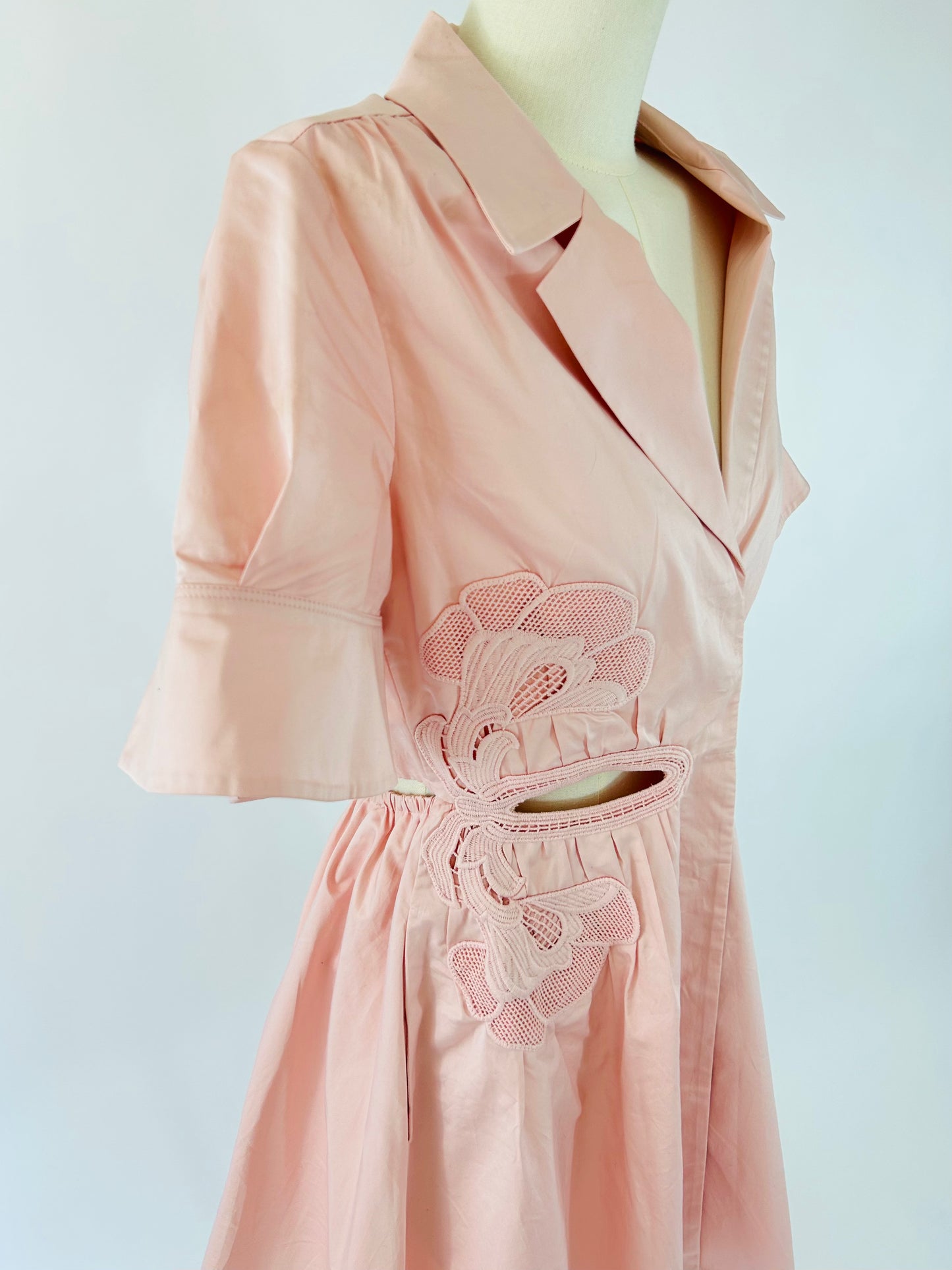 Self Portrait Pink Cropped Dress