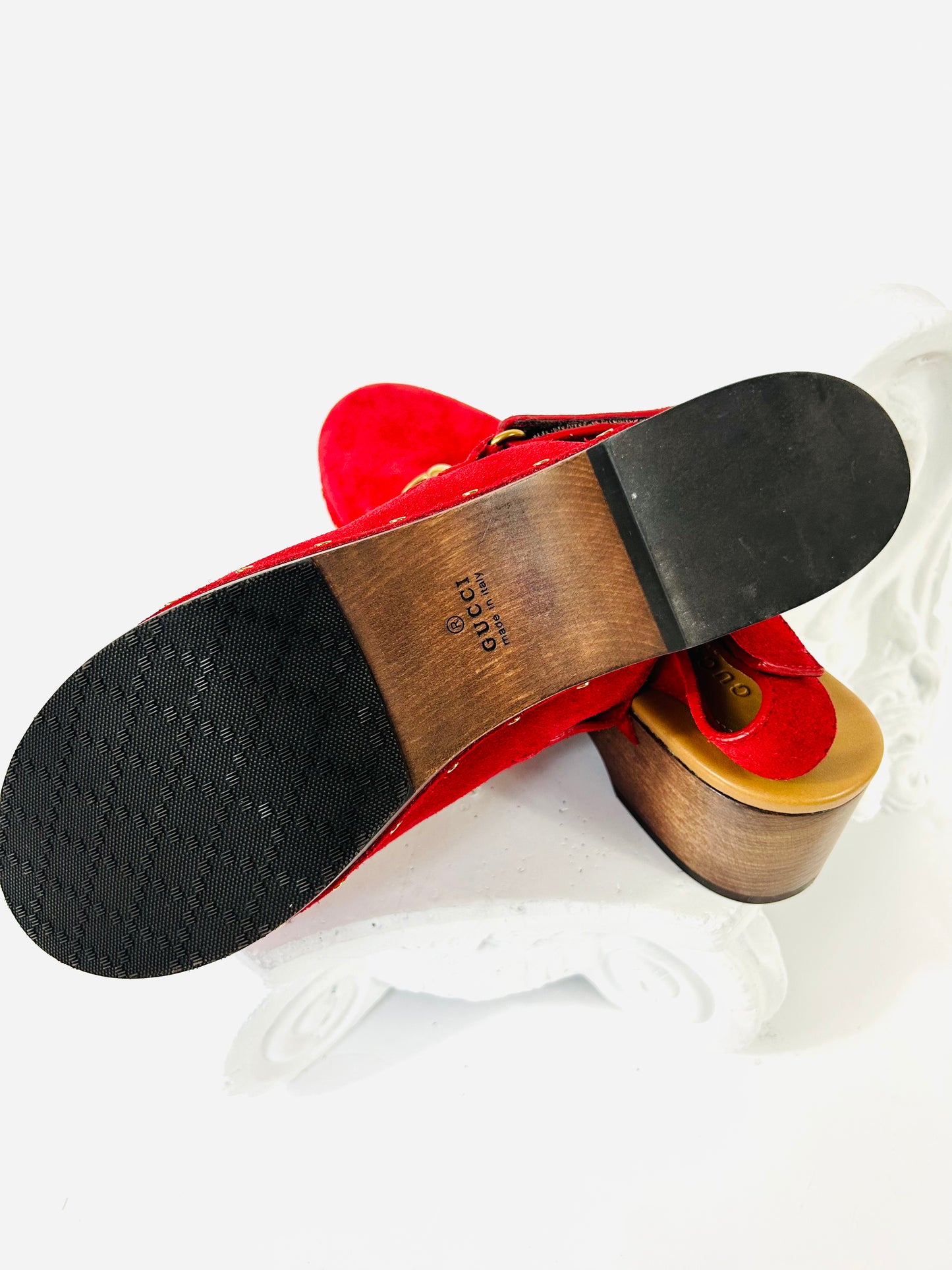 Red Gucci Clog