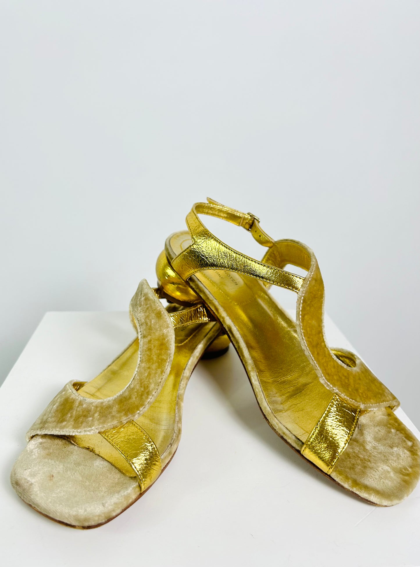 Dries Van Noten Gold Sandal