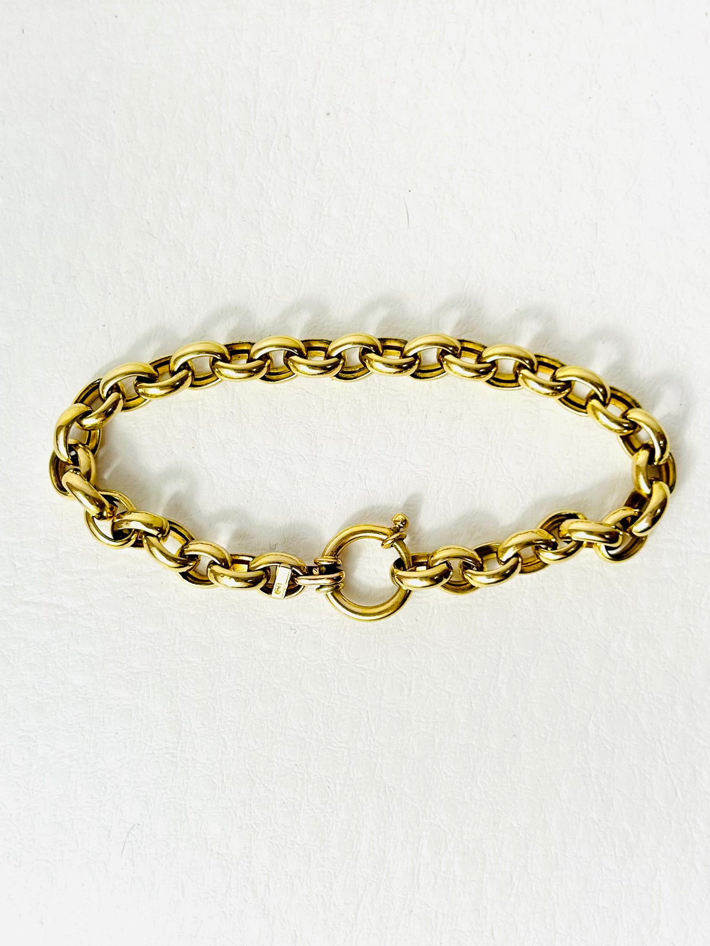 14K Yellow Gold Italian Chain Bracelet